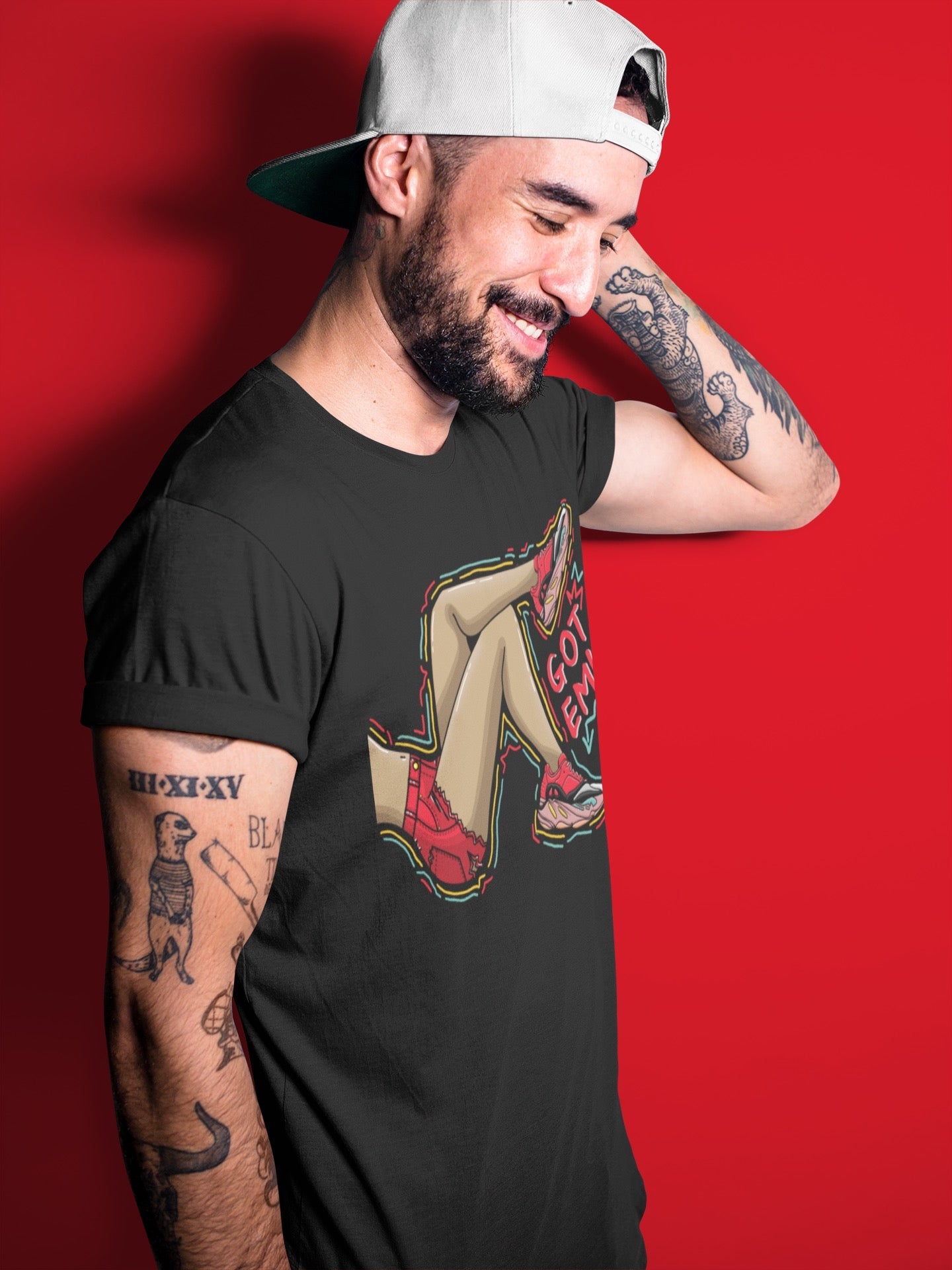 Yeezy 700 Hi-Res Red Shirt To Match Jordans Got Em Legs Sneaker Tees Yeezy 700 Hi-Res Red Drip Gear Zone Sneaker Matching Clothing Unisex Shirts