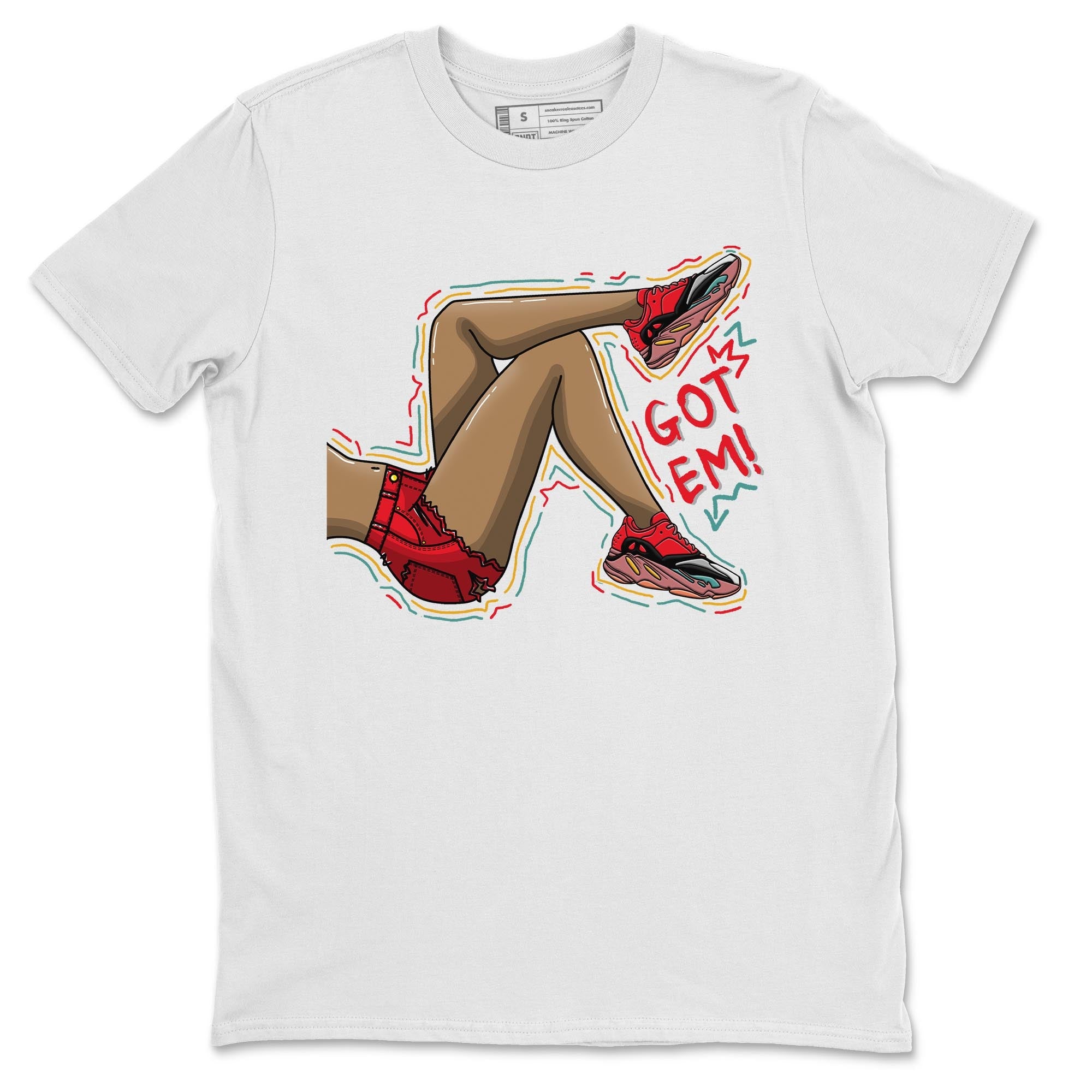 Yeezy 700 Hi-Res Red Shirt To Match Jordans Got Em Legs Sneaker Tees Yeezy 700 Hi-Res Red Drip Gear Zone Sneaker Matching Clothing Unisex Shirts