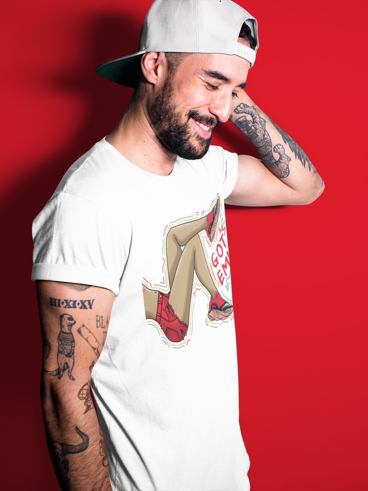 Yeezy 700 Hi-Res Red Shirt To Match Jordans Got Em Legs Sneaker Tees Yeezy 700 Hi-Res Red Drip Gear Zone Sneaker Matching Clothing Unisex Shirts