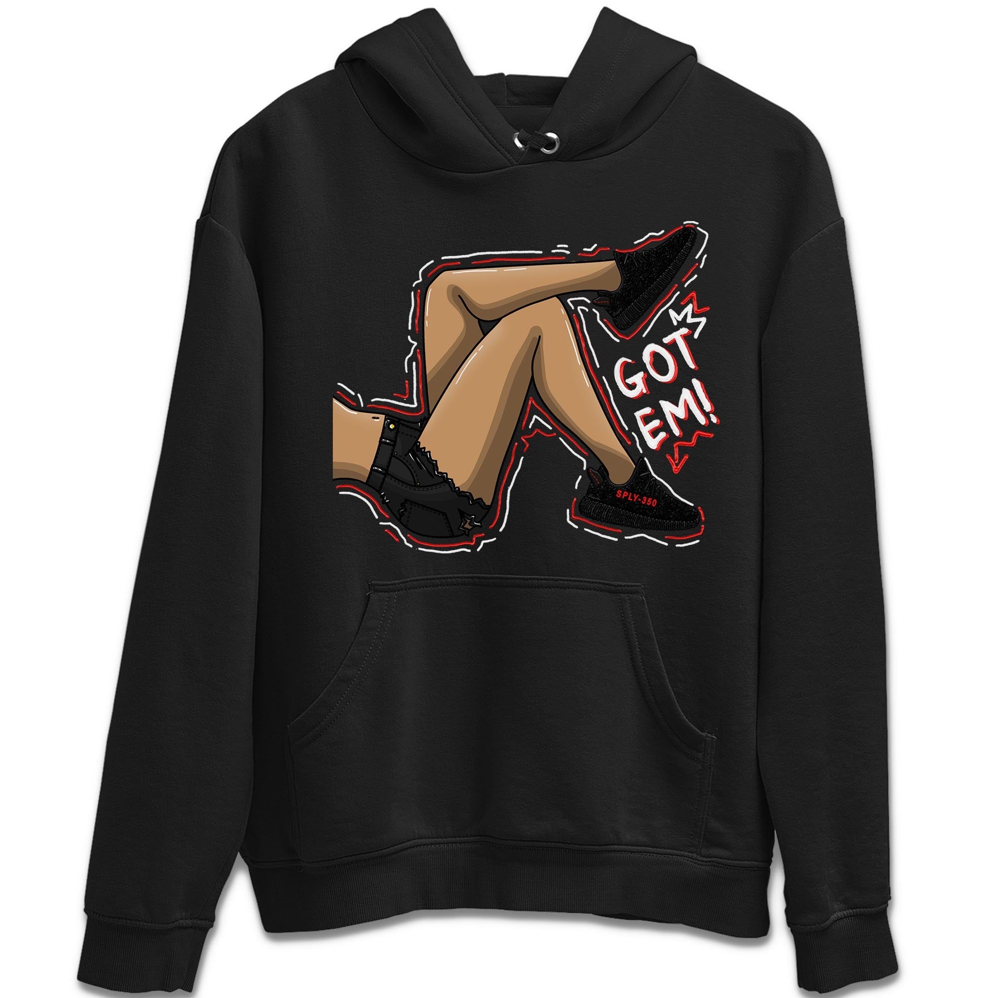 Yeezy 350 Bred shirt to match jordans Got Em Legs Streetwear Sneaker Shirt Yeezy Boost 350 V2 Bred Drip Gear Zone Sneaker Matching Clothing Unisex Black 2 T-Shirt