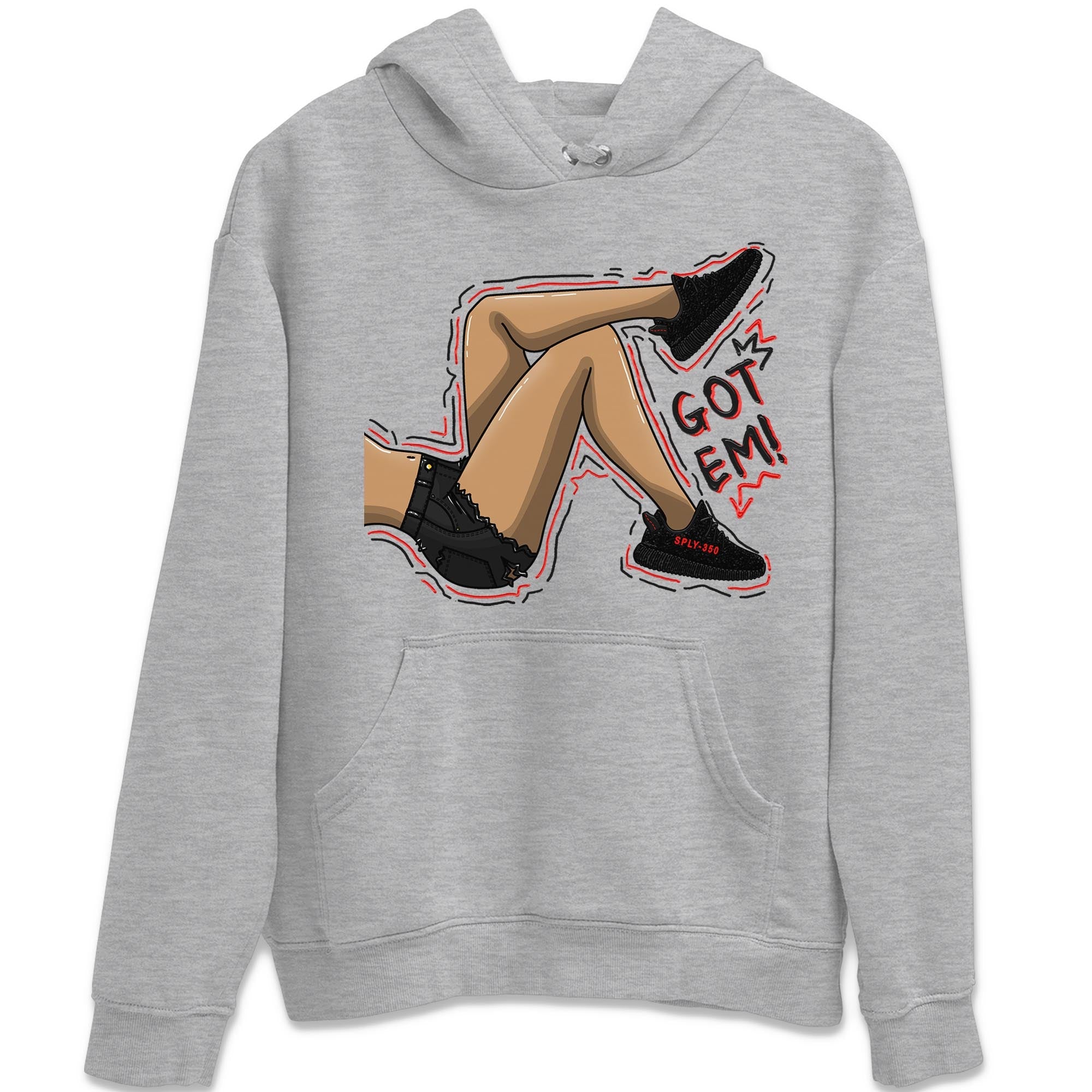 Yeezy 350 Bred shirt to match jordans Got Em Legs Streetwear Sneaker Shirt Yeezy Boost 350 V2 Bred Drip Gear Zone Sneaker Matching Clothing Unisex Heather Grey 2 T-Shirt