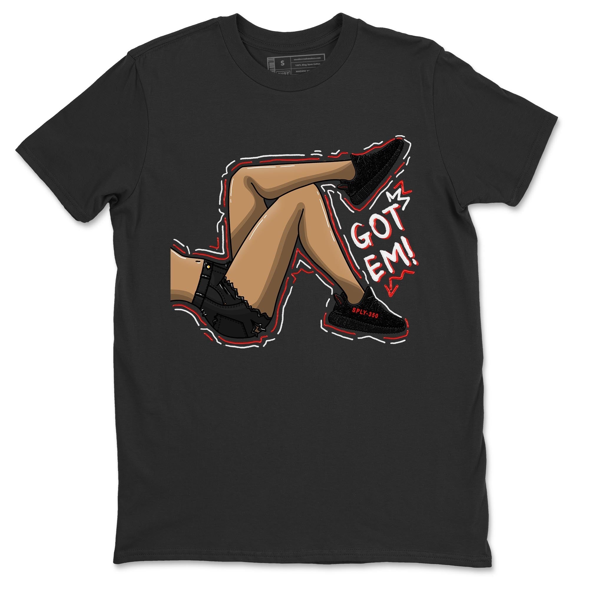 Yeezy 350 Bred shirt to match jordans Got Em Legs Streetwear Sneaker Shirt Yeezy Boost 350 V2 Bred Drip Gear Zone Sneaker Matching Clothing Unisex Black 2 T-Shirt