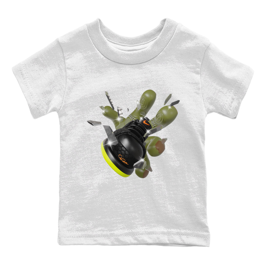 Dunk Halloween shirt to match jordans Got Em Zombie sneaker tees halloween horror nights Nike Dunk Halloween Drip Gear Zone Baby Toddler White 2 T-Shirt