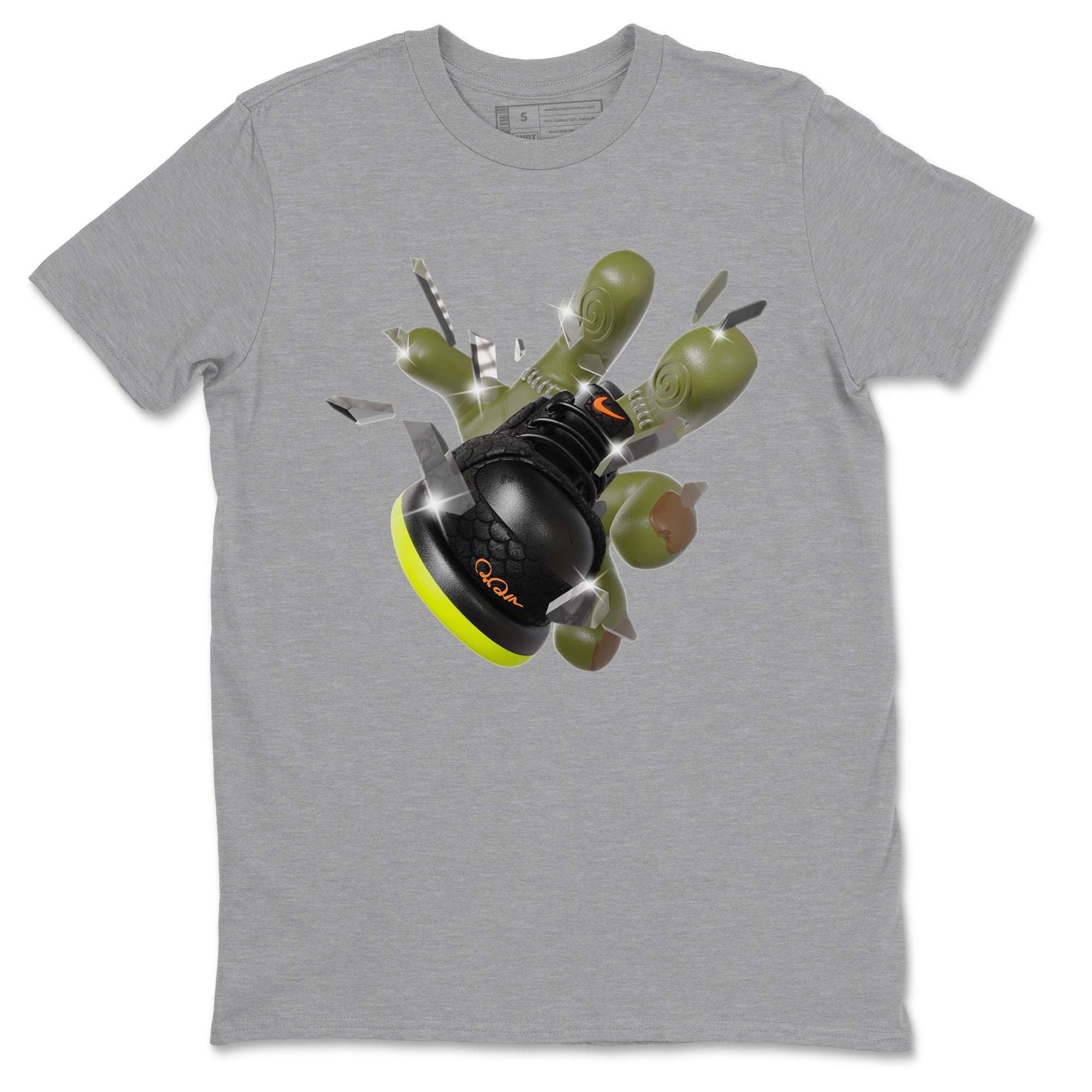 Dunk Halloween shirt to match jordans Got Em Zombie sneaker tees halloween horror nights Nike Dunk Halloween Drip Gear Zone Unisex Crew Neck Tee Heather Grey 2 T-Shirt