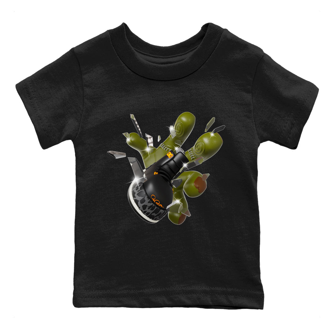 Air Jordan 3 Fear shirt to match jordans Got Em Zombie Hand sneaker tees halloween dress AJ3 Fear Drip Gear Zone Baby Toddler Black 2 T-Shirt