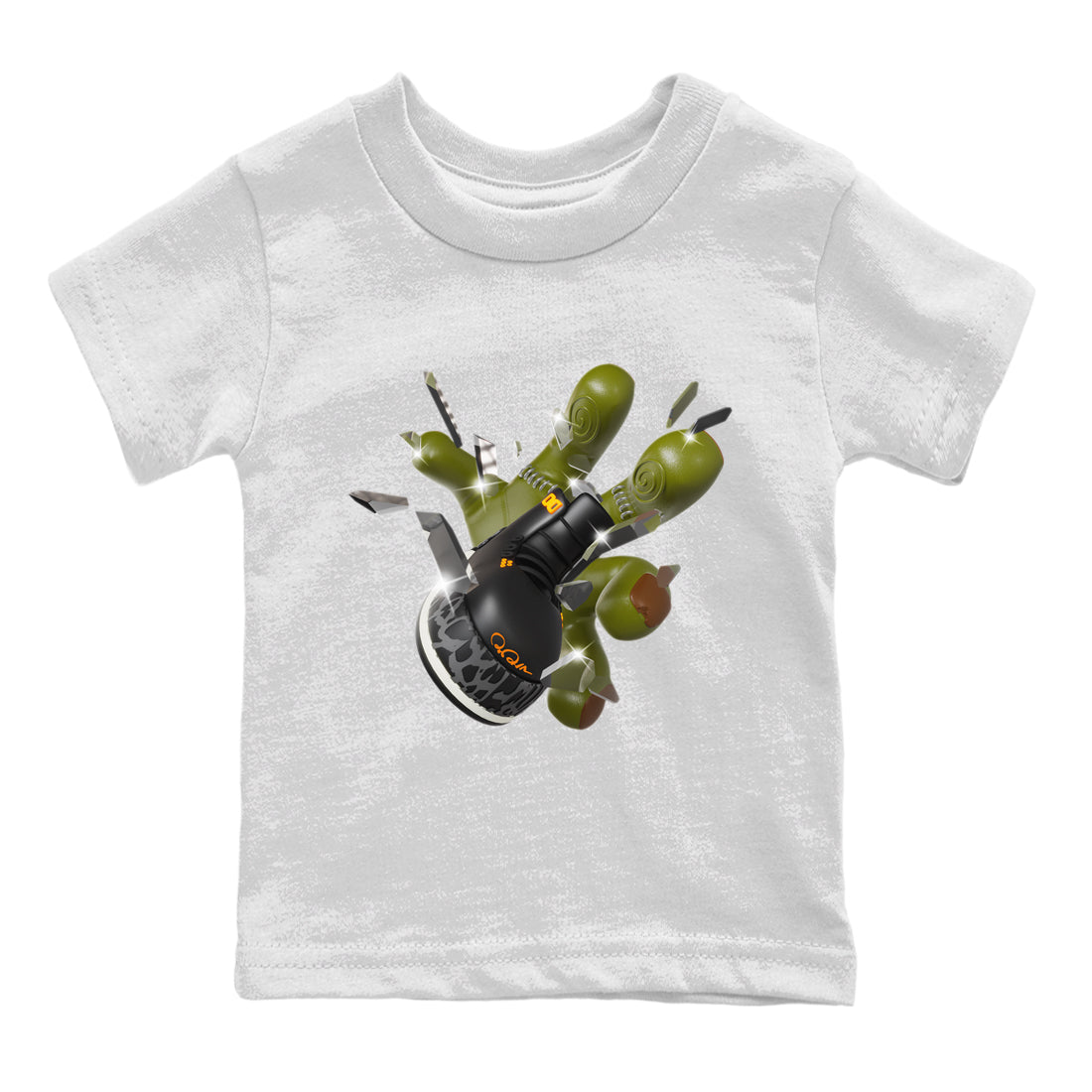 Air Jordan 3 Fear shirt to match jordans Got Em Zombie Hand sneaker tees halloween dress AJ3 Fear Drip Gear Zone Baby Toddler White 2 T-Shirt