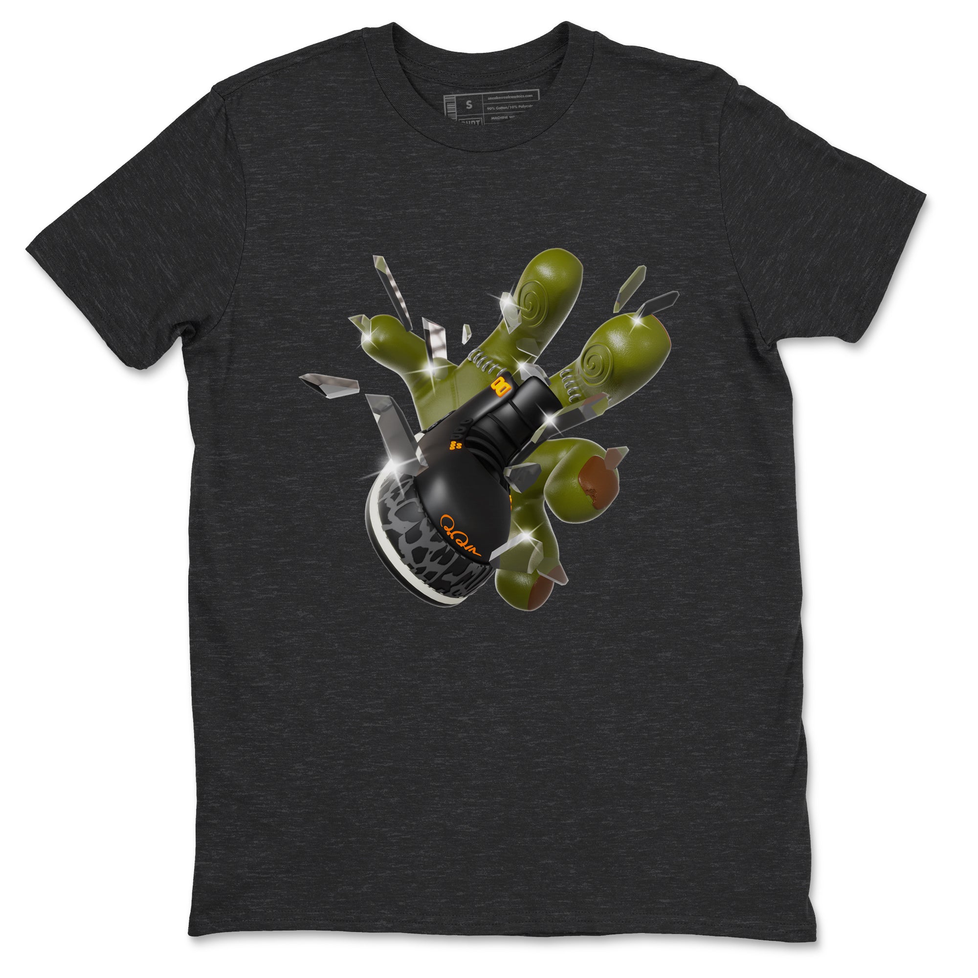Air Jordan 3 Fear shirt to match jordans Got Em Zombie Hand sneaker tees halloween dress AJ3 Fear Drip Gear Zone Unisex Charcoal Heather 2 T-Shirt