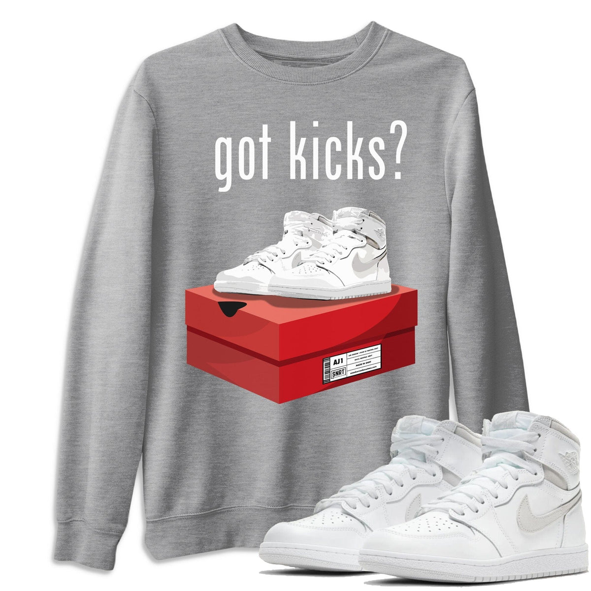 Jordan 1 Neutral Grey Shirt To Match Jordans Got Kicks Sneaker Tees Jordan 1 Neutral Grey Drip Gear Zone Sneaker Matching Clothing Unisex Shirts