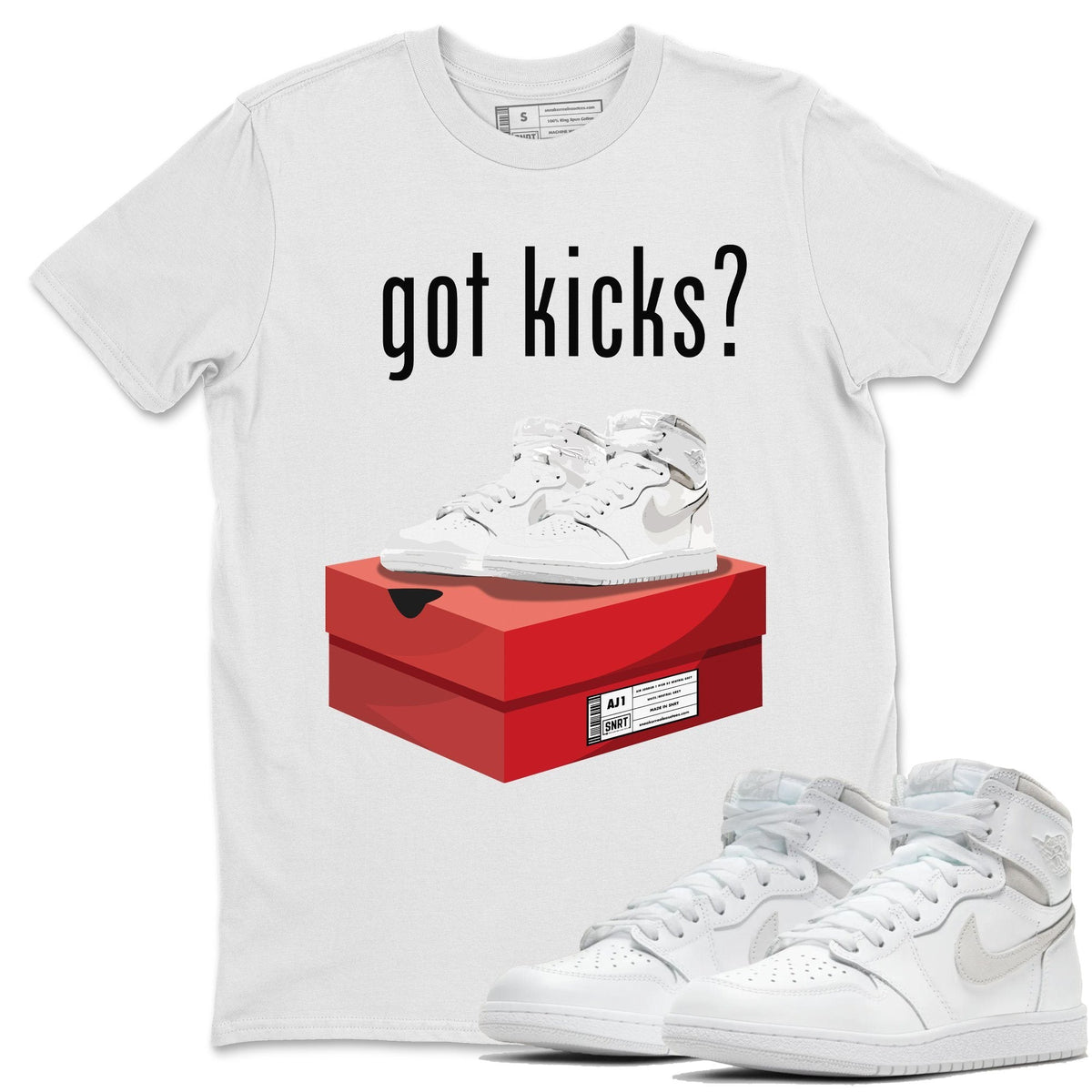 Jordan 1 Neutral Grey Shirt To Match Jordans Got Kicks Sneaker Tees Jordan 1 Neutral Grey Drip Gear Zone Sneaker Matching Clothing Unisex Shirts