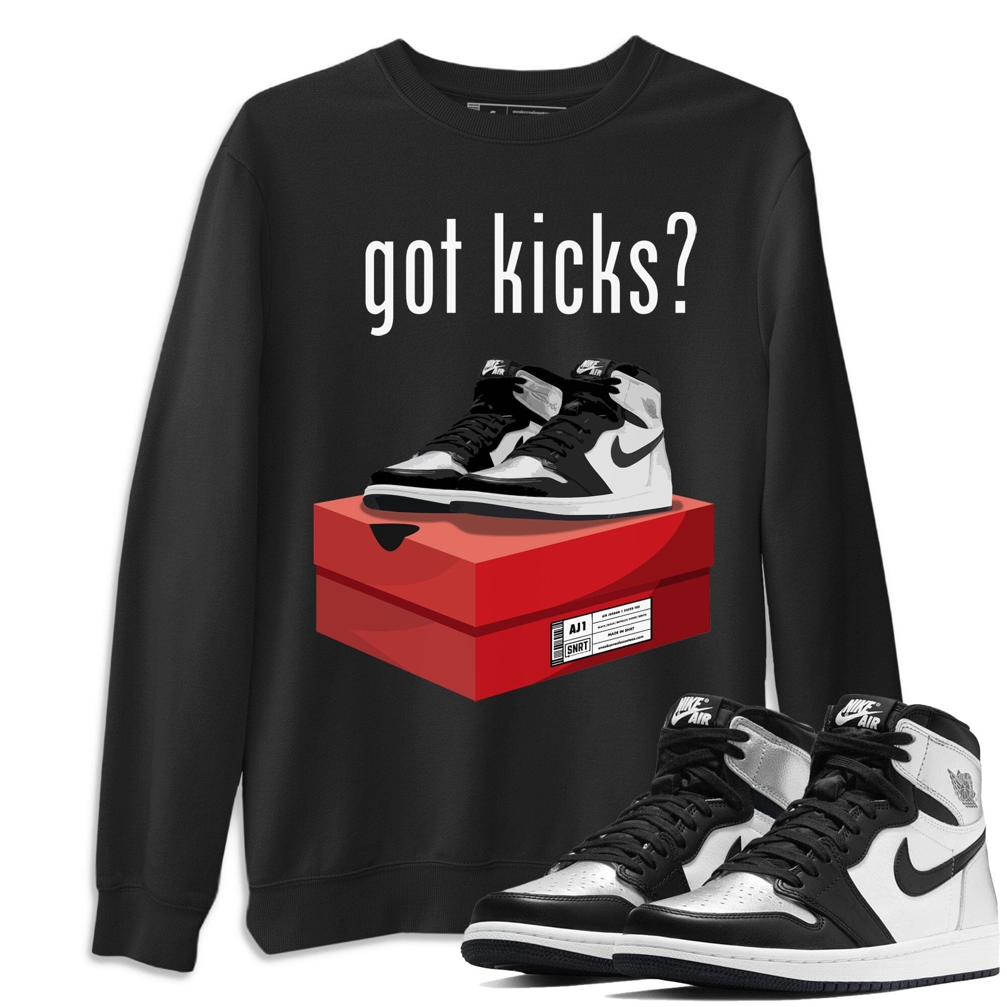 Jordan 1 Silver Toe Shirt To Match Jordans Got Kicks Sneaker Tees Jordan 1 Silver Toe Drip Gear Zone Sneaker Matching Clothing Unisex Shirts