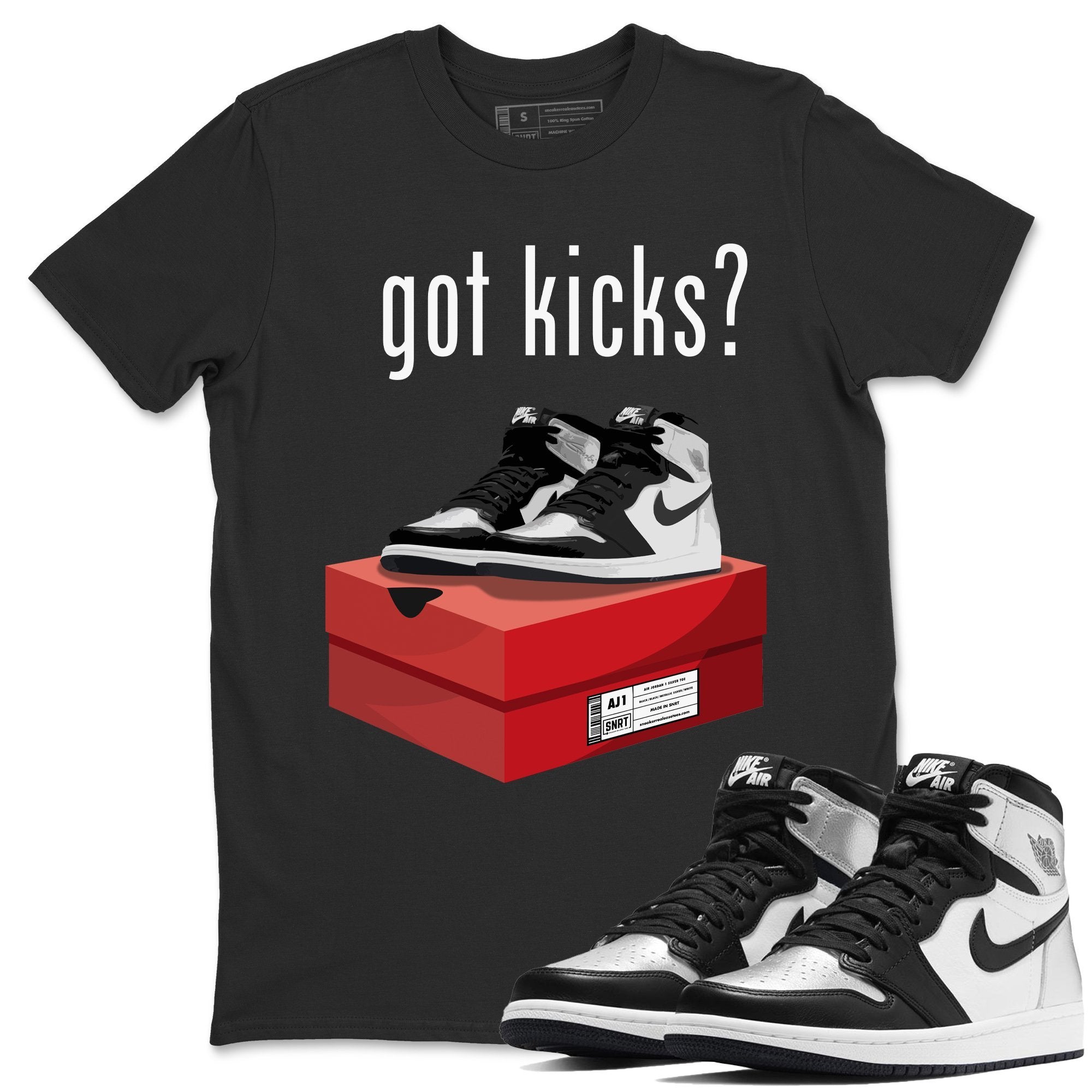 Jordan 1 Silver Toe Shirt To Match Jordans Got Kicks Sneaker Tees Jordan 1 Silver Toe Drip Gear Zone Sneaker Matching Clothing Unisex Shirts