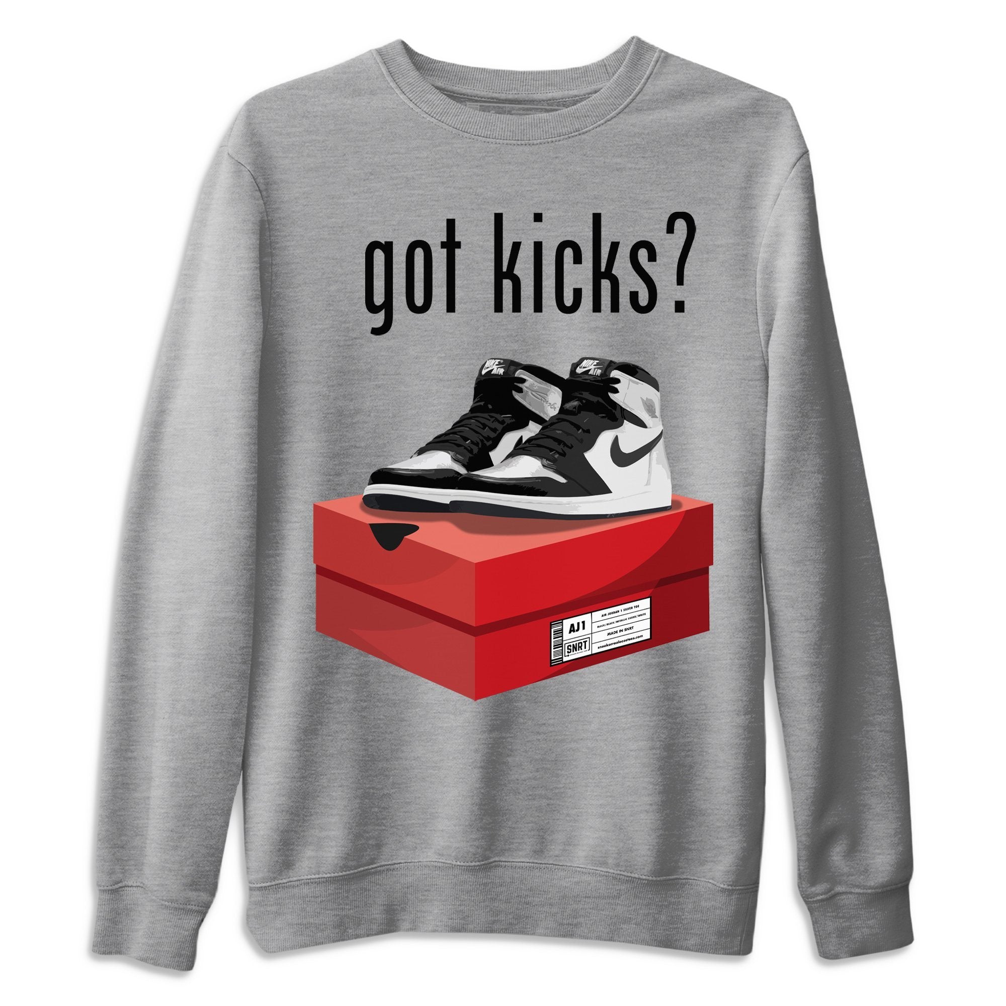 Jordan 1 Silver Toe Shirt To Match Jordans Got Kicks Sneaker Tees Jordan 1 Silver Toe Drip Gear Zone Sneaker Matching Clothing Unisex Shirts