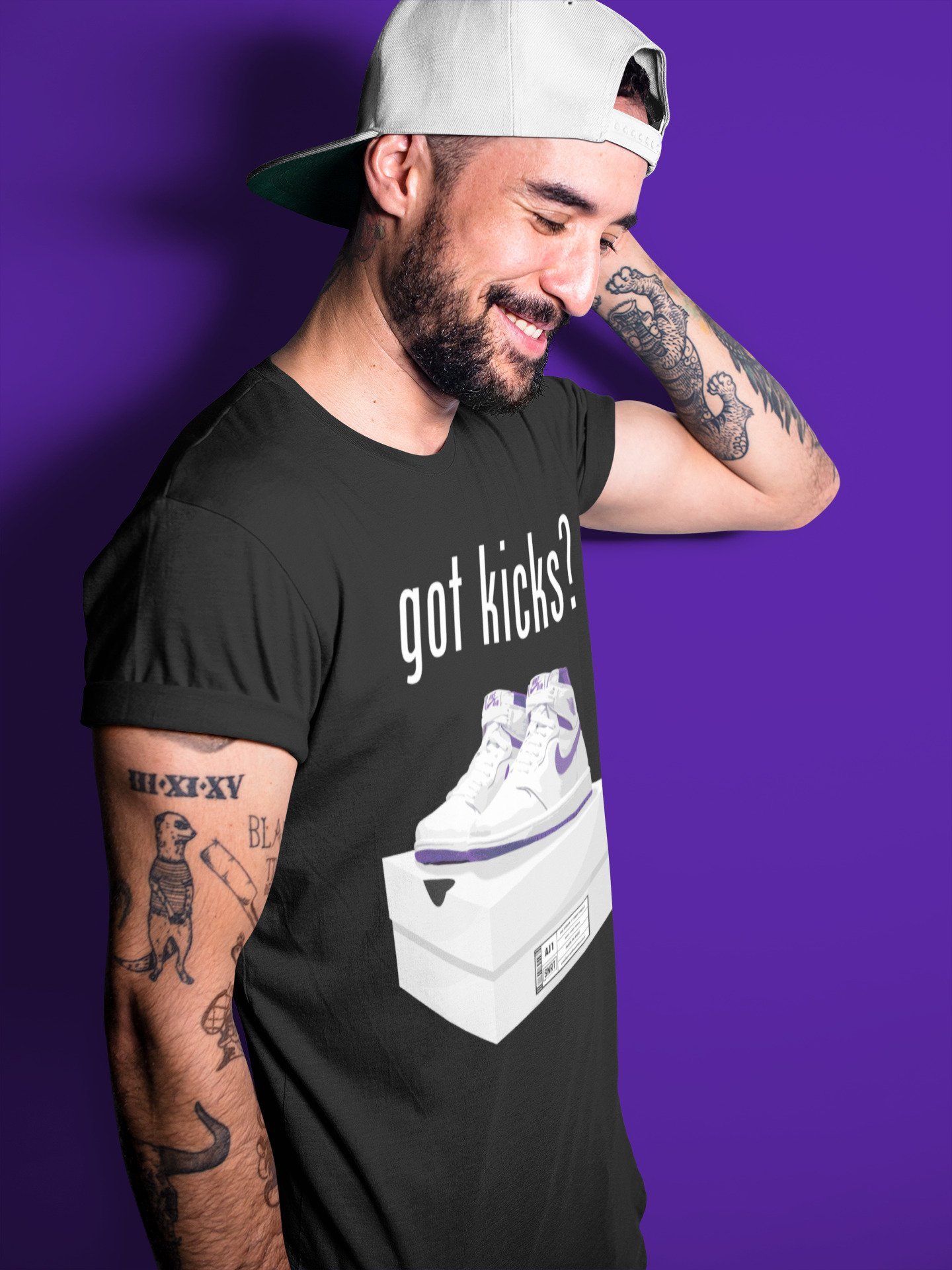 Jordan 1 WMNS Court Purple Shirt To Match Jordans Got Kicks Sneaker Tees Jordan 1 WMNS Court Purple Drip Gear Zone Sneaker Matching Clothing Unisex Shirts