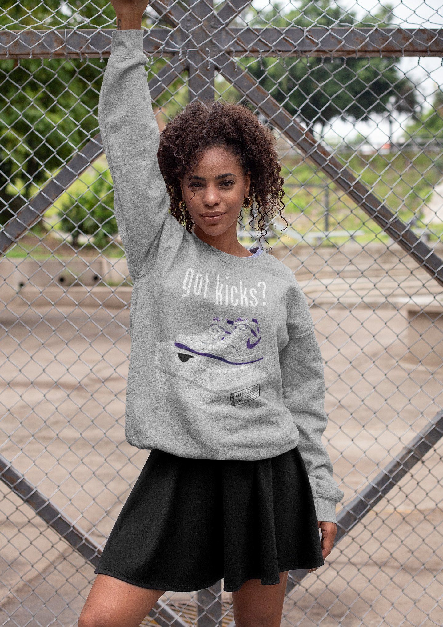 Jordan 1 WMNS Court Purple Shirt To Match Jordans Got Kicks Sneaker Tees Jordan 1 WMNS Court Purple Drip Gear Zone Sneaker Matching Clothing Unisex Shirts