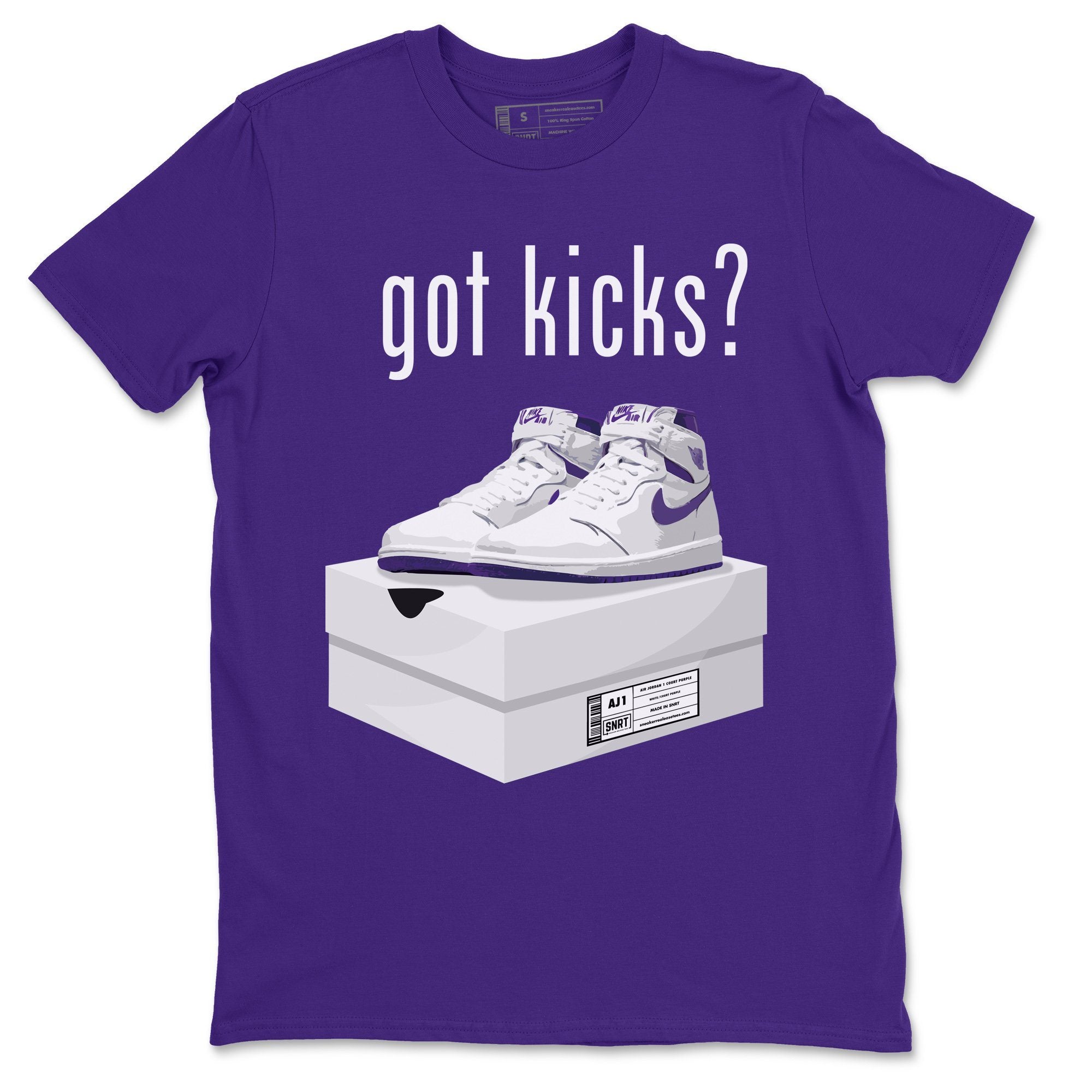 Jordan 1 WMNS Court Purple Shirt To Match Jordans Got Kicks Sneaker Tees Jordan 1 WMNS Court Purple Drip Gear Zone Sneaker Matching Clothing Unisex Shirts
