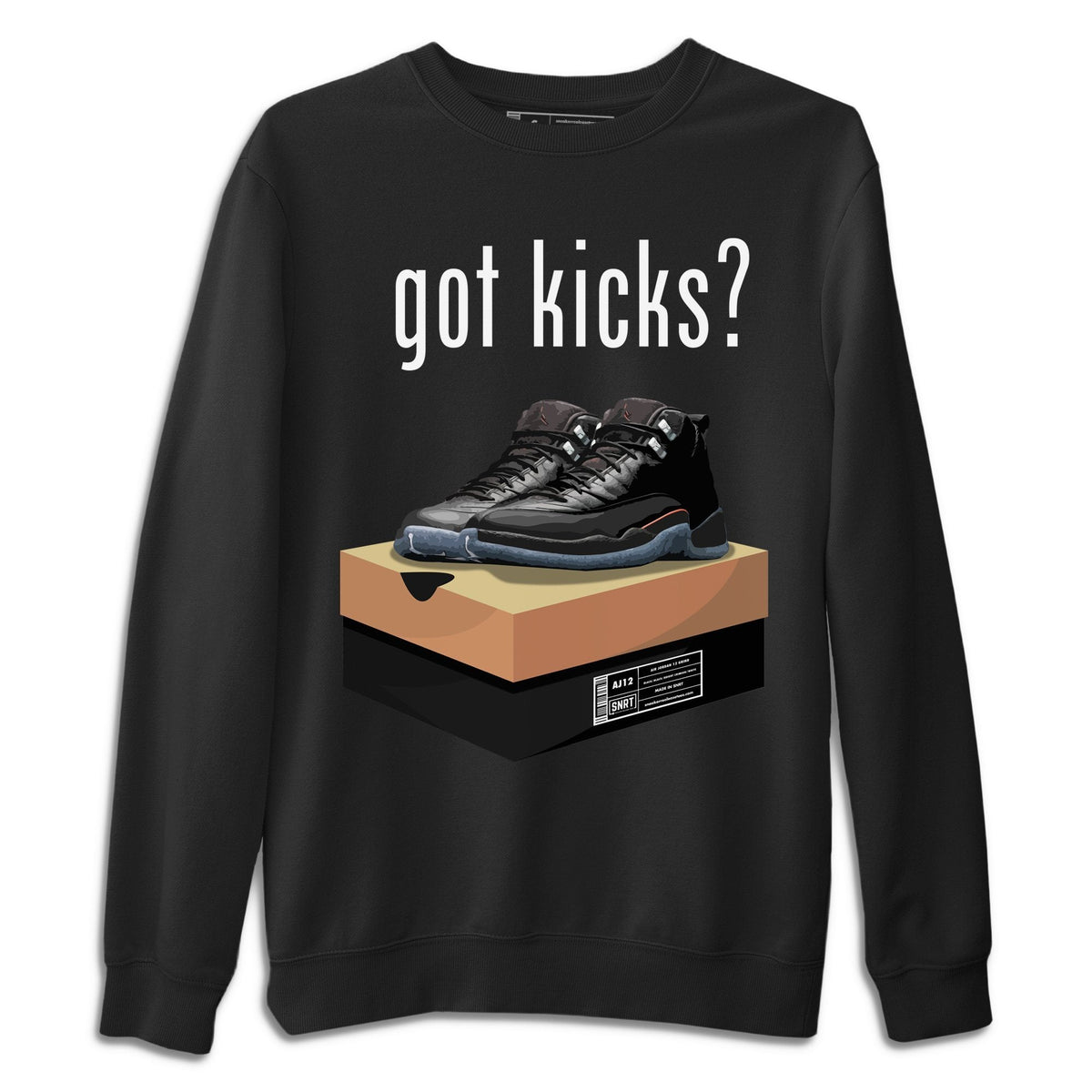 Jordan 12 Grind Sneaker Matching T-Shirt Got Kicks Sneaker Tees Jordan 12 Grind Sneaker Release Tees Crew Neck Tees