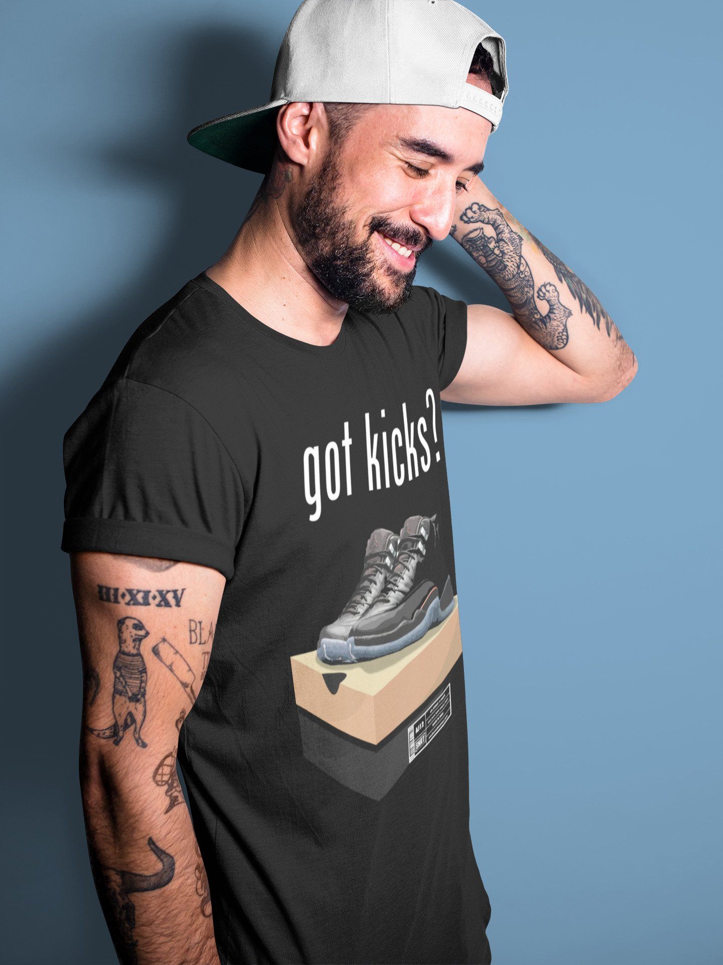 Jordan 12 Grind Sneaker Matching T-Shirt Got Kicks Sneaker Tees Jordan 12 Grind Sneaker Release Tees Crew Neck Tees