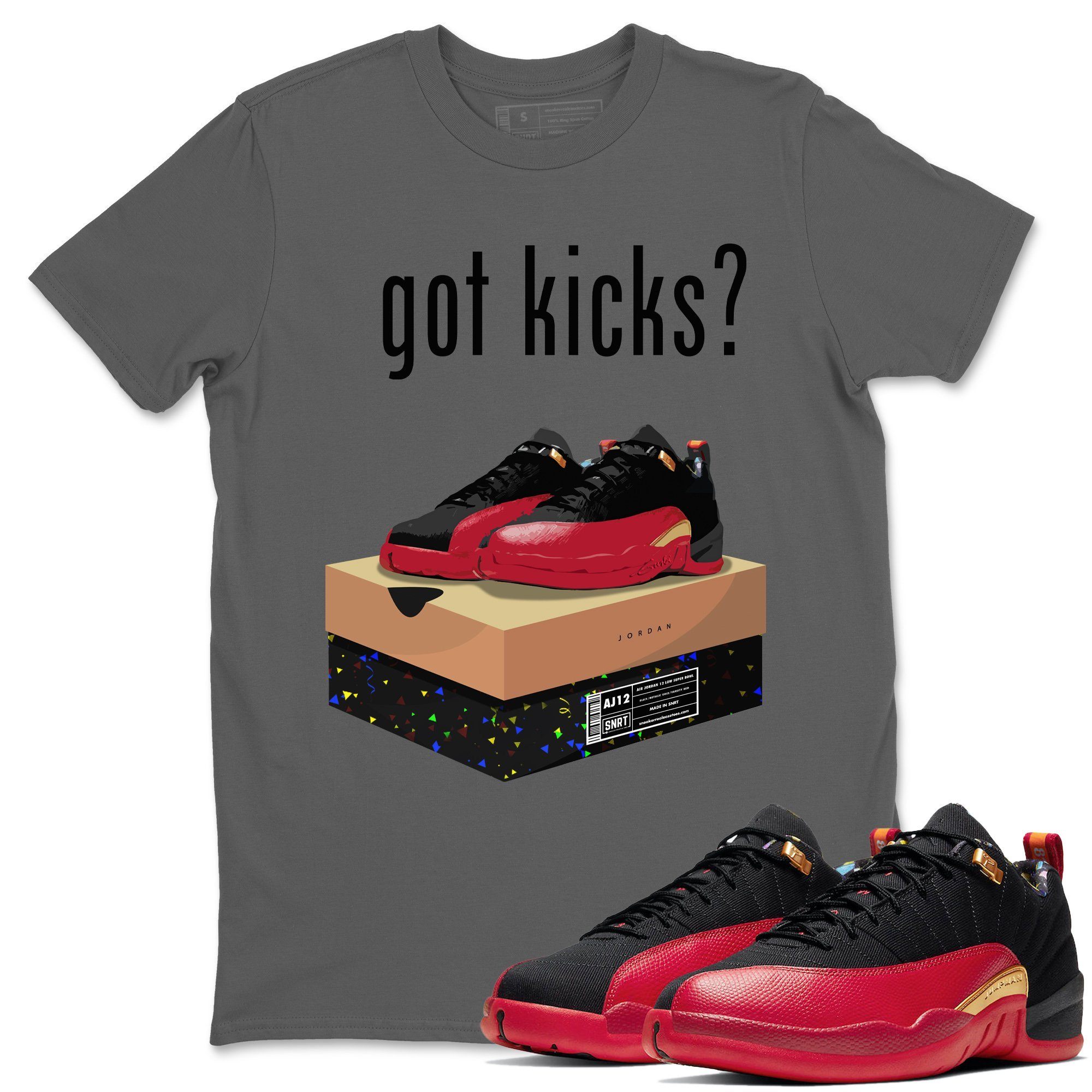 Jordan 12 Super Bowl Shirt To Match Jordans Got Kicks Sneaker Tees Jordan 12 Super Bowl Drip Gear Zone Sneaker Matching Clothing Unisex Shirts