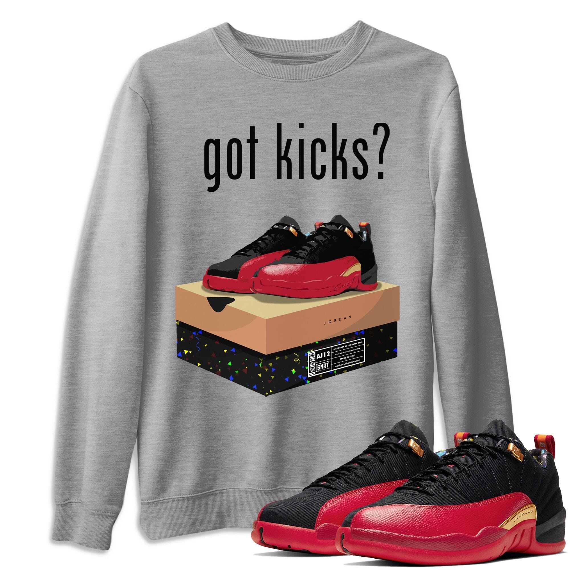 Jordan 12 Super Bowl Shirt To Match Jordans Got Kicks Sneaker Tees Jordan 12 Super Bowl Drip Gear Zone Sneaker Matching Clothing Unisex Shirts