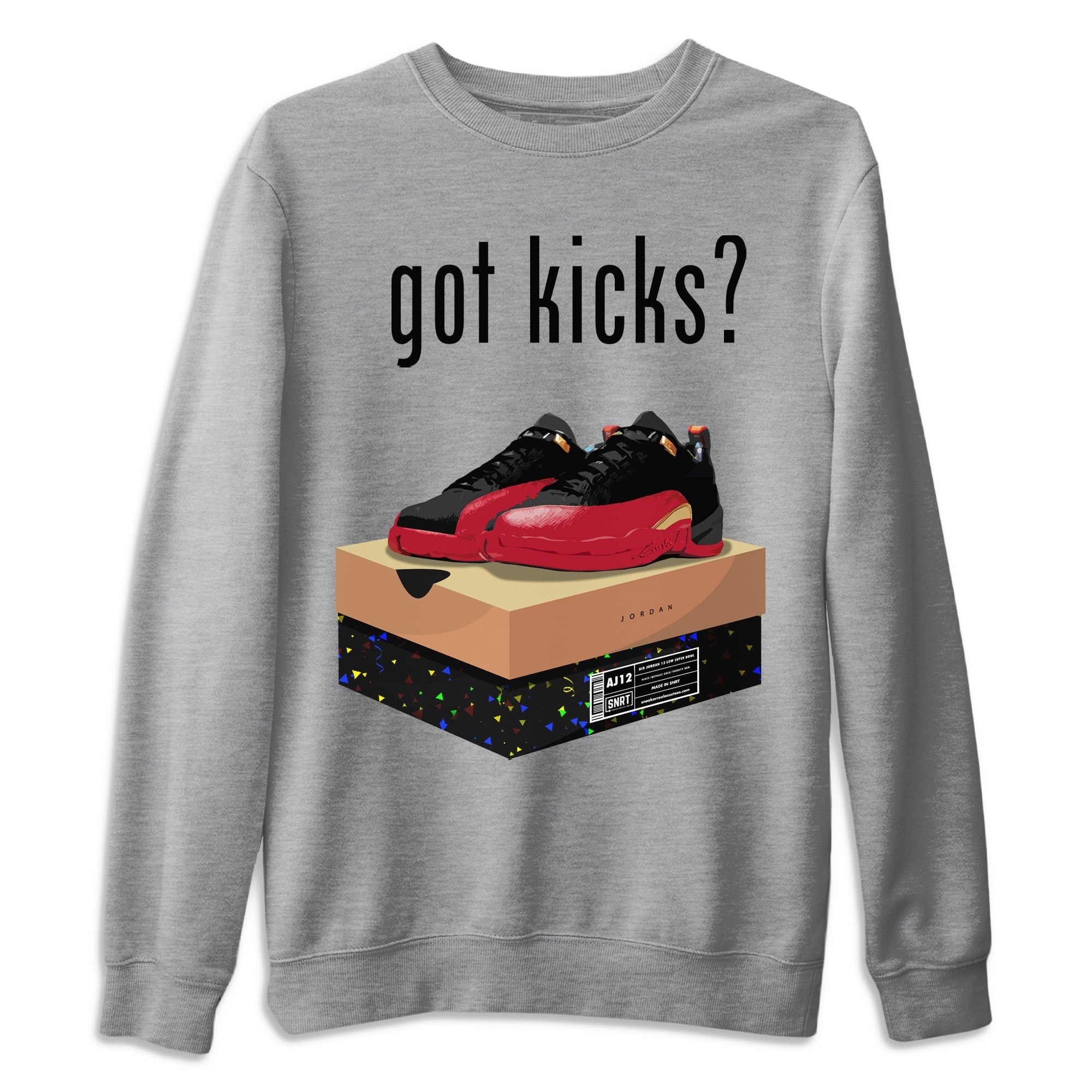 Jordan 12 Super Bowl Shirt To Match Jordans Got Kicks Sneaker Tees Jordan 12 Super Bowl Drip Gear Zone Sneaker Matching Clothing Unisex Shirts