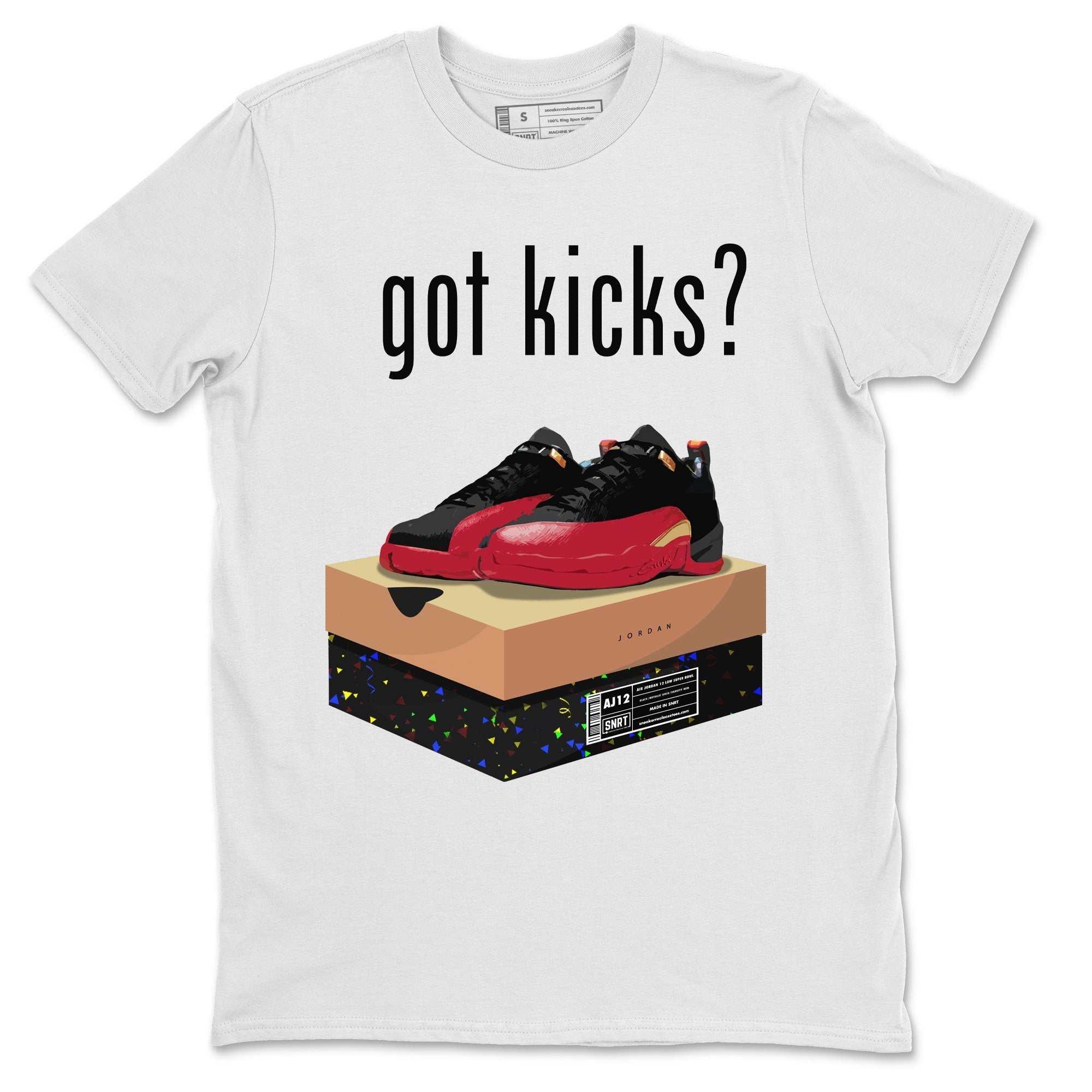 Jordan 12 Super Bowl Shirt To Match Jordans Got Kicks Sneaker Tees Jordan 12 Super Bowl Drip Gear Zone Sneaker Matching Clothing Unisex Shirts