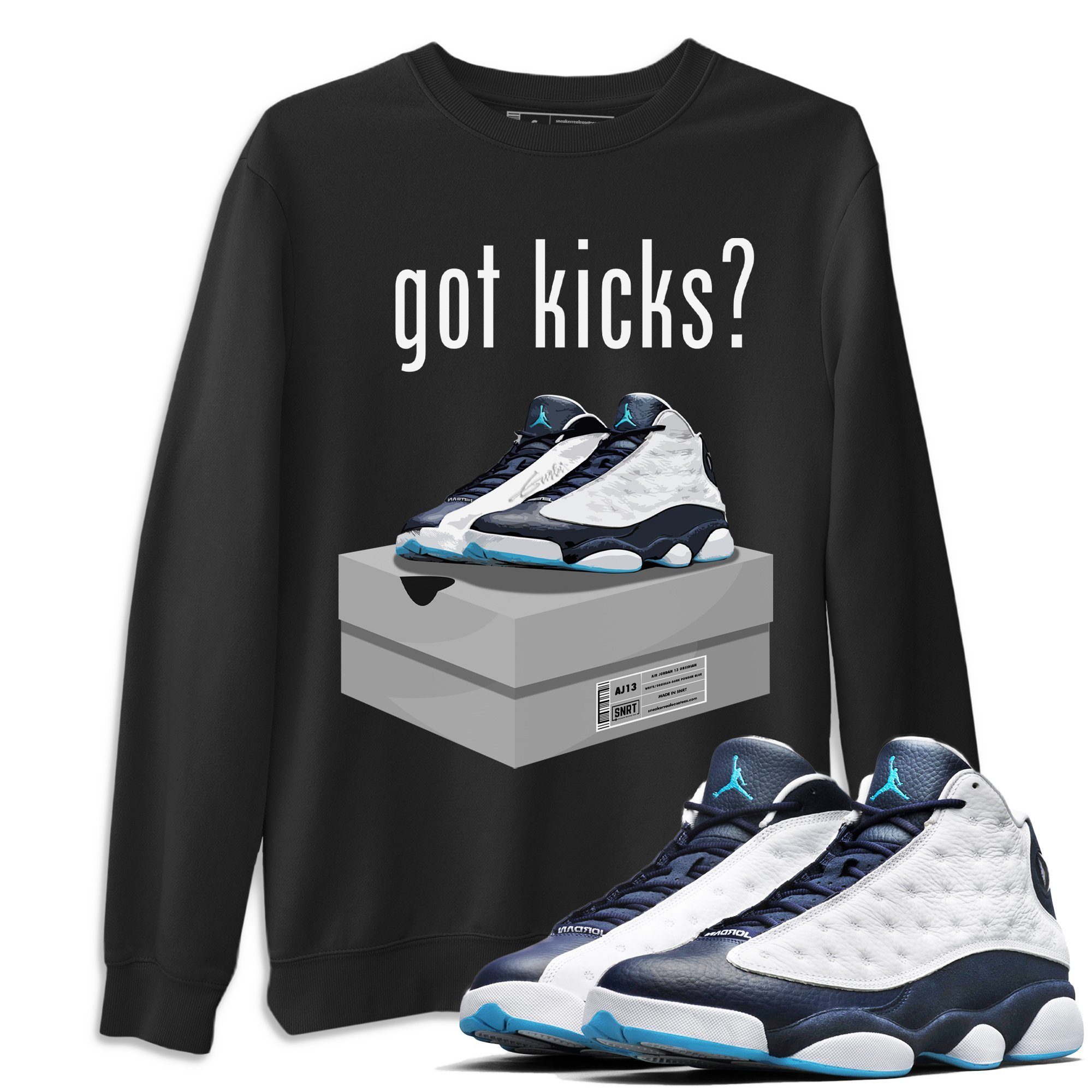 Jordan 13 Obsidian Shirt To Match Jordans Got Kicks Sneaker Tees Jordan 13 Obsidian Drip Gear Zone Sneaker Matching Clothing Unisex Shirts