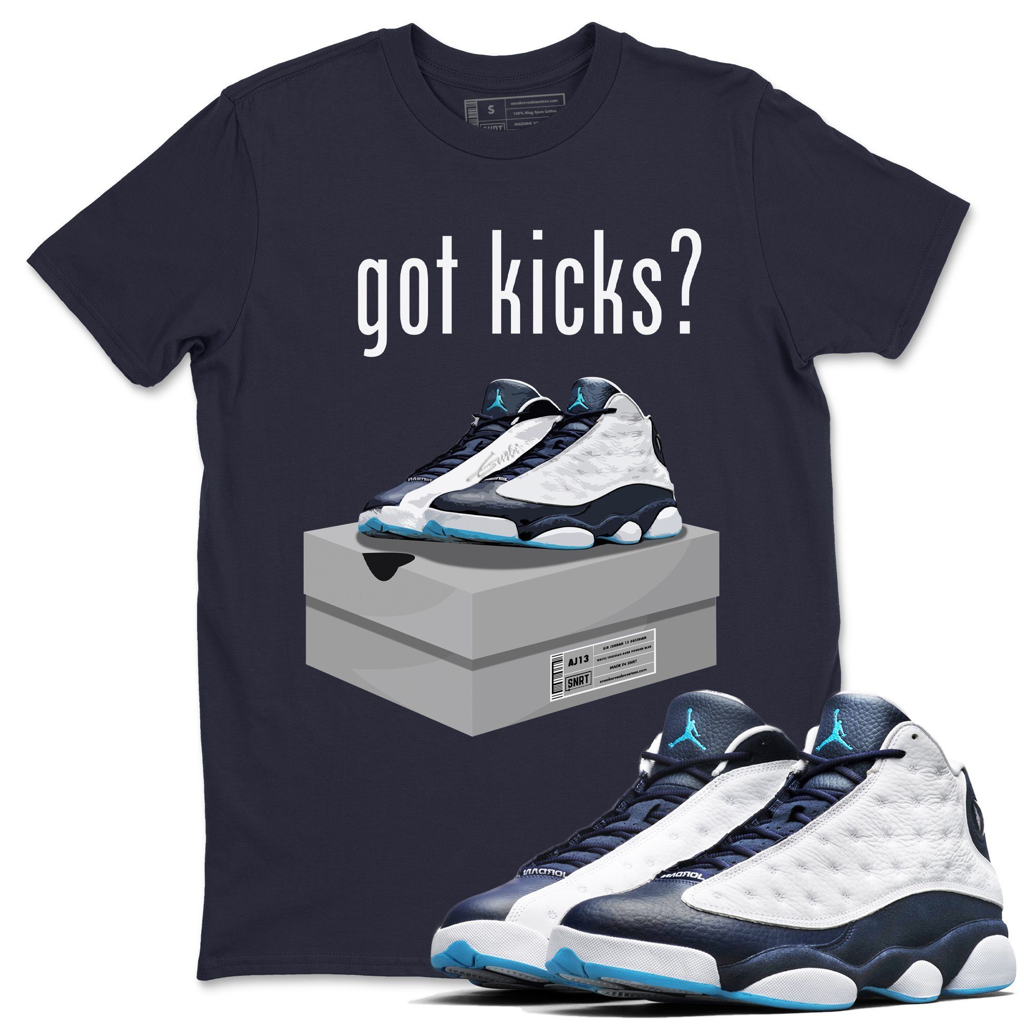 Jordan 13 Obsidian Shirt To Match Jordans Got Kicks Sneaker Tees Jordan 13 Obsidian Drip Gear Zone Sneaker Matching Clothing Unisex Shirts