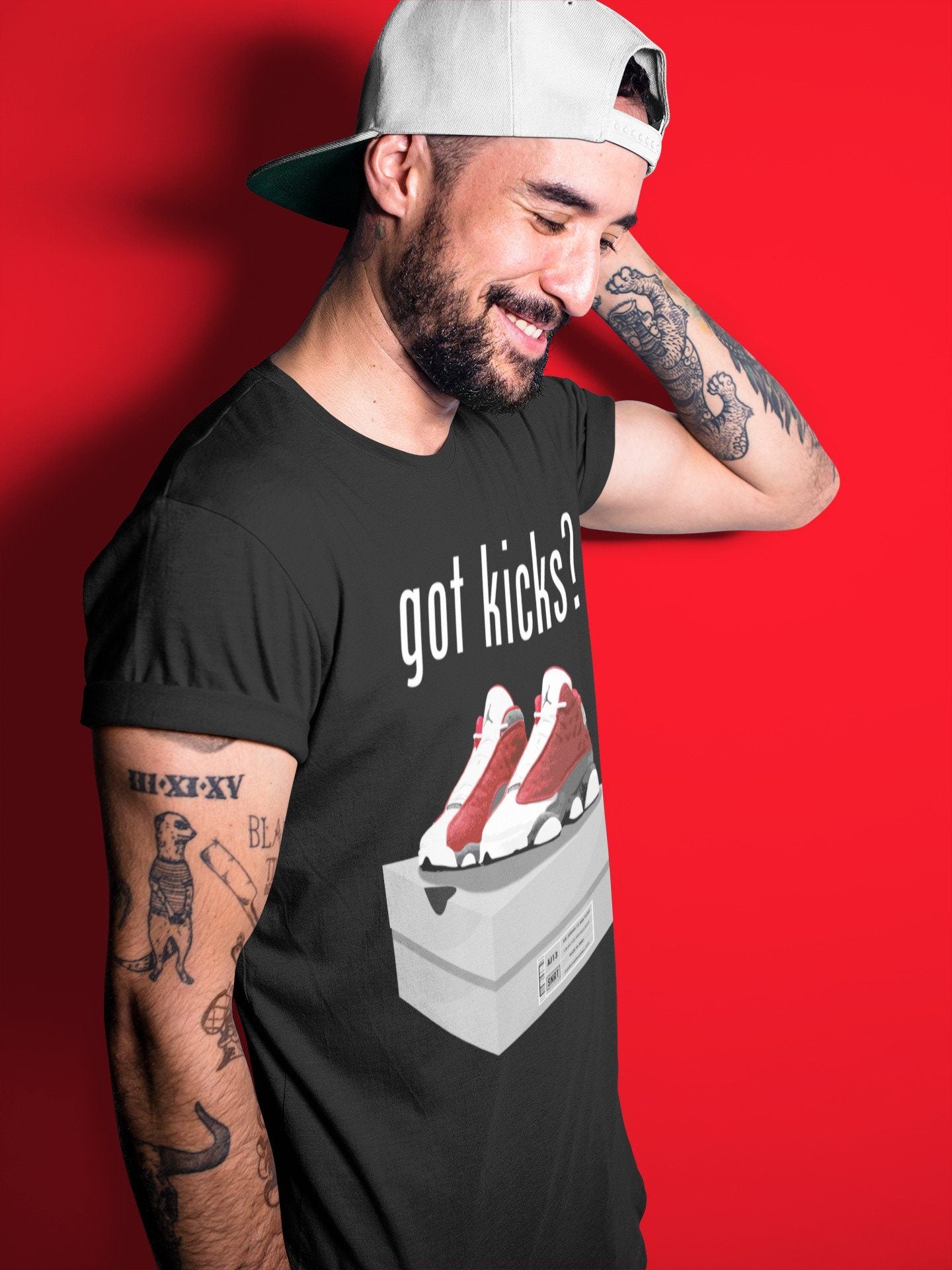 Jordan 13 Red Flint Shirt To Match Jordans Got Kicks Sneaker Tees Jordan 13 Red Flint Drip Gear Zone Sneaker Matching Clothing Unisex Shirts