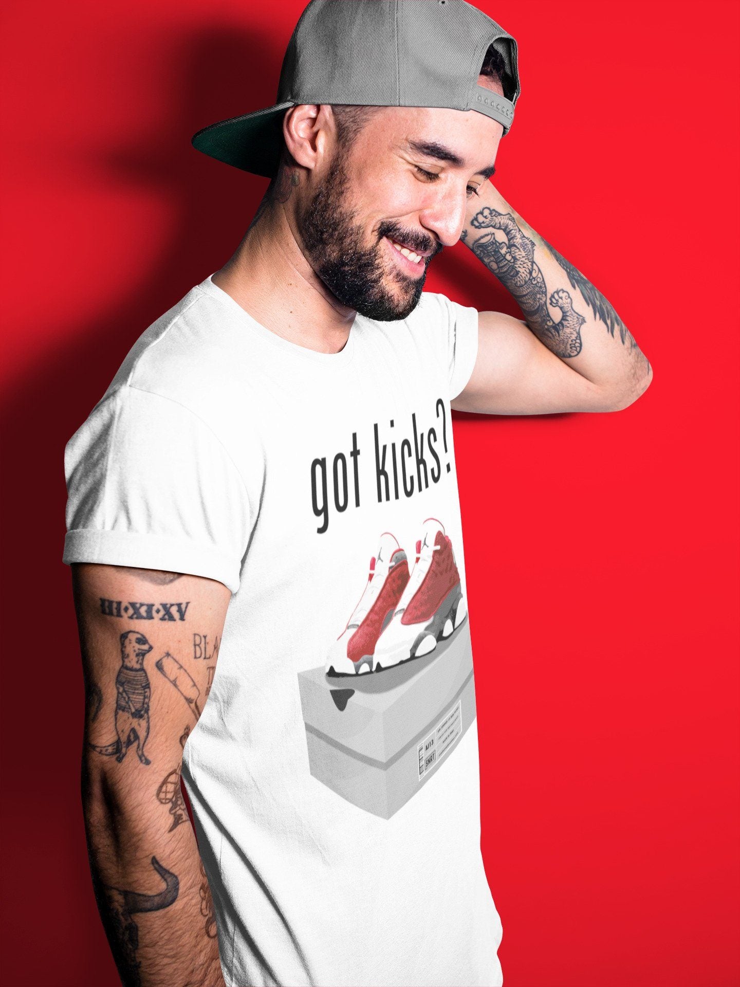 Jordan 13 Red Flint Shirt To Match Jordans Got Kicks Sneaker Tees Jordan 13 Red Flint Drip Gear Zone Sneaker Matching Clothing Unisex Shirts