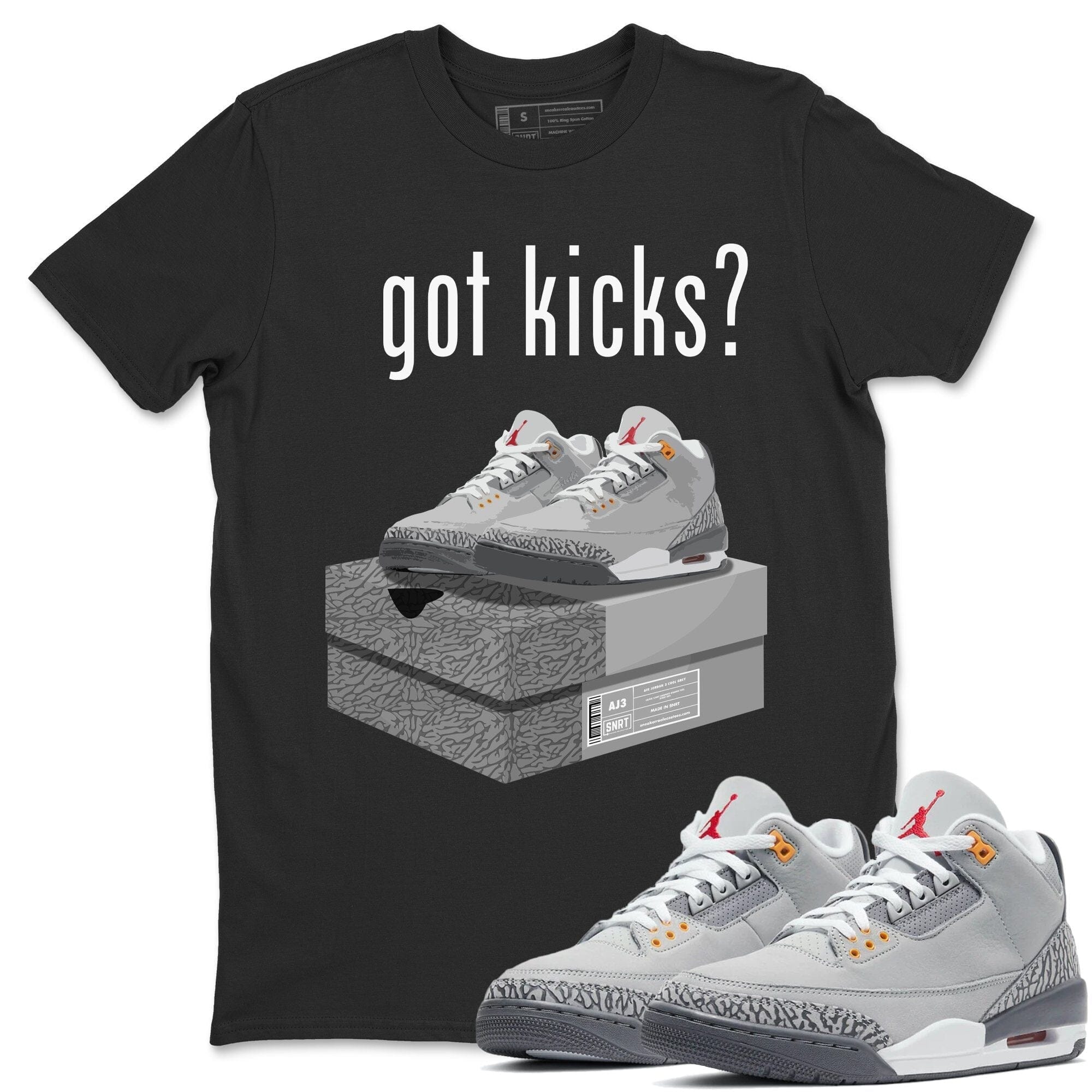Jordan 3 Cool Grey Shirt To Match Jordans Got Kicks Sneaker Tees Jordan 3 Cool Grey Drip Gear Zone Sneaker Matching Clothing Unisex Shirts