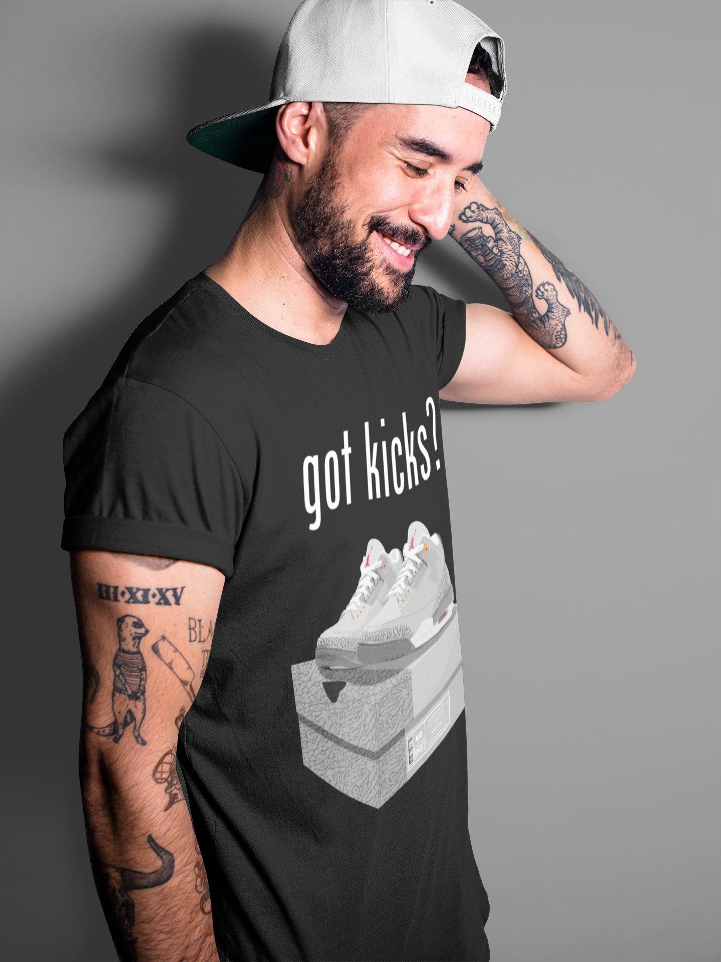 Jordan 3 Cool Grey Shirt To Match Jordans Got Kicks Sneaker Tees Jordan 3 Cool Grey Drip Gear Zone Sneaker Matching Clothing Unisex Shirts