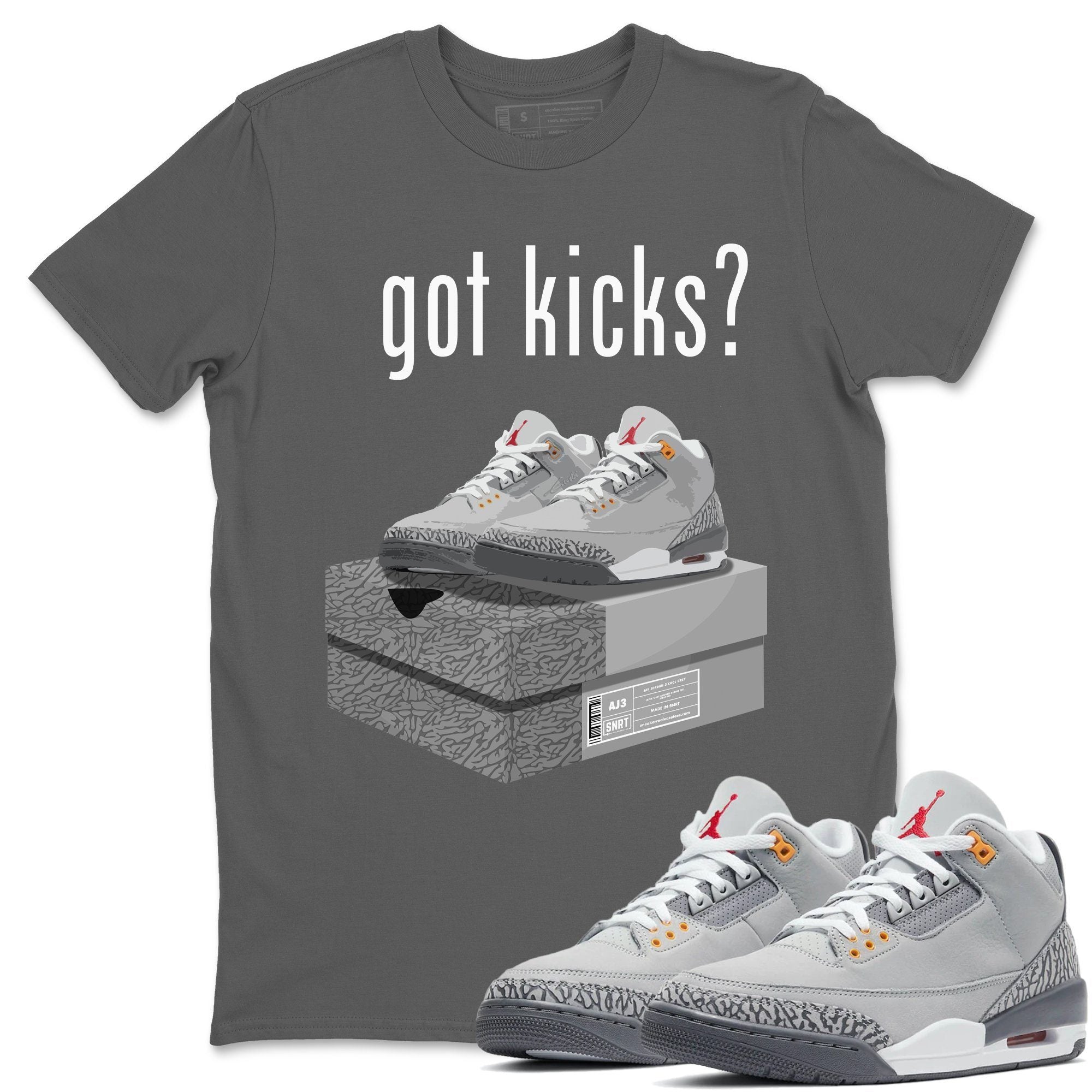 Jordan 3 Cool Grey Shirt To Match Jordans Got Kicks Sneaker Tees Jordan 3 Cool Grey Drip Gear Zone Sneaker Matching Clothing Unisex Shirts