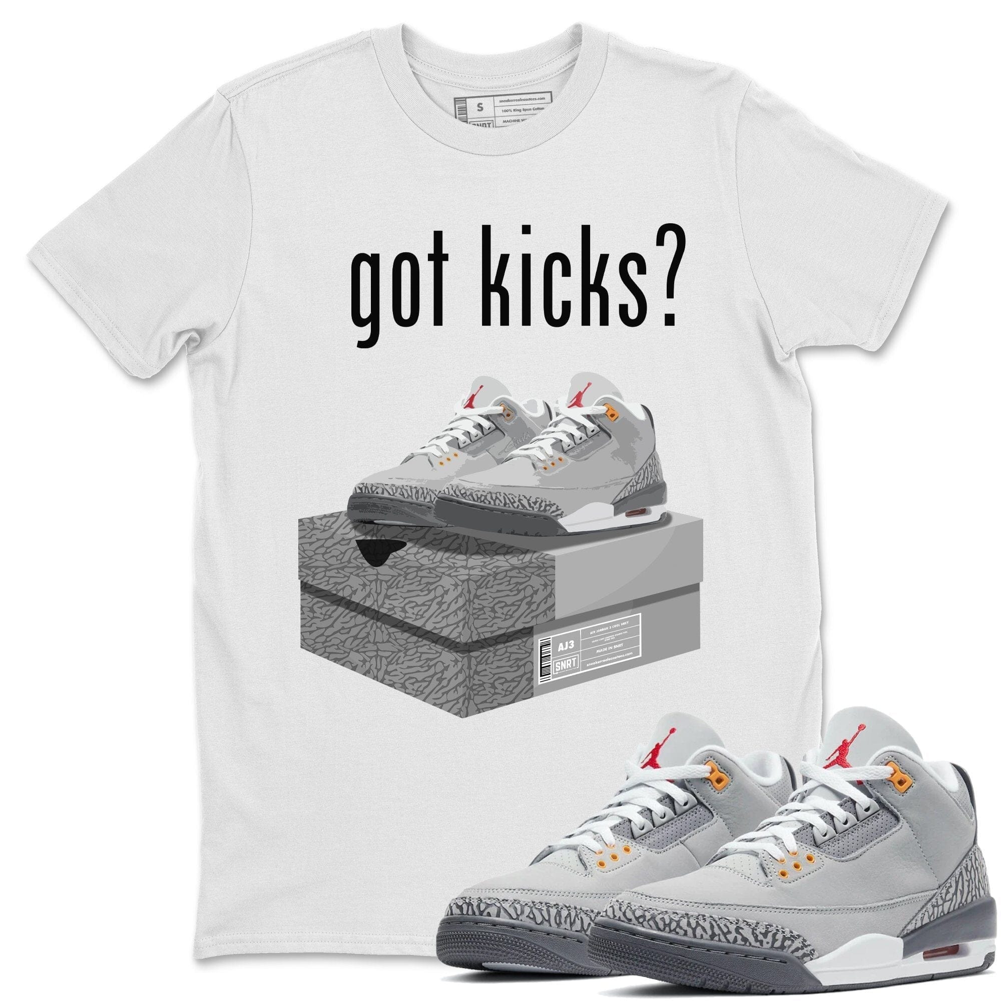 Jordan 3 Cool Grey Shirt To Match Jordans Got Kicks Sneaker Tees Jordan 3 Cool Grey Drip Gear Zone Sneaker Matching Clothing Unisex Shirts