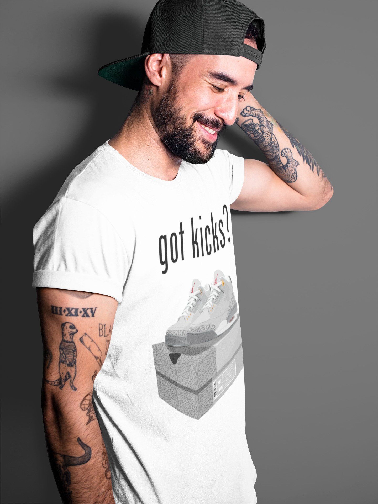 Jordan 3 Cool Grey Shirt To Match Jordans Got Kicks Sneaker Tees Jordan 3 Cool Grey Drip Gear Zone Sneaker Matching Clothing Unisex Shirts