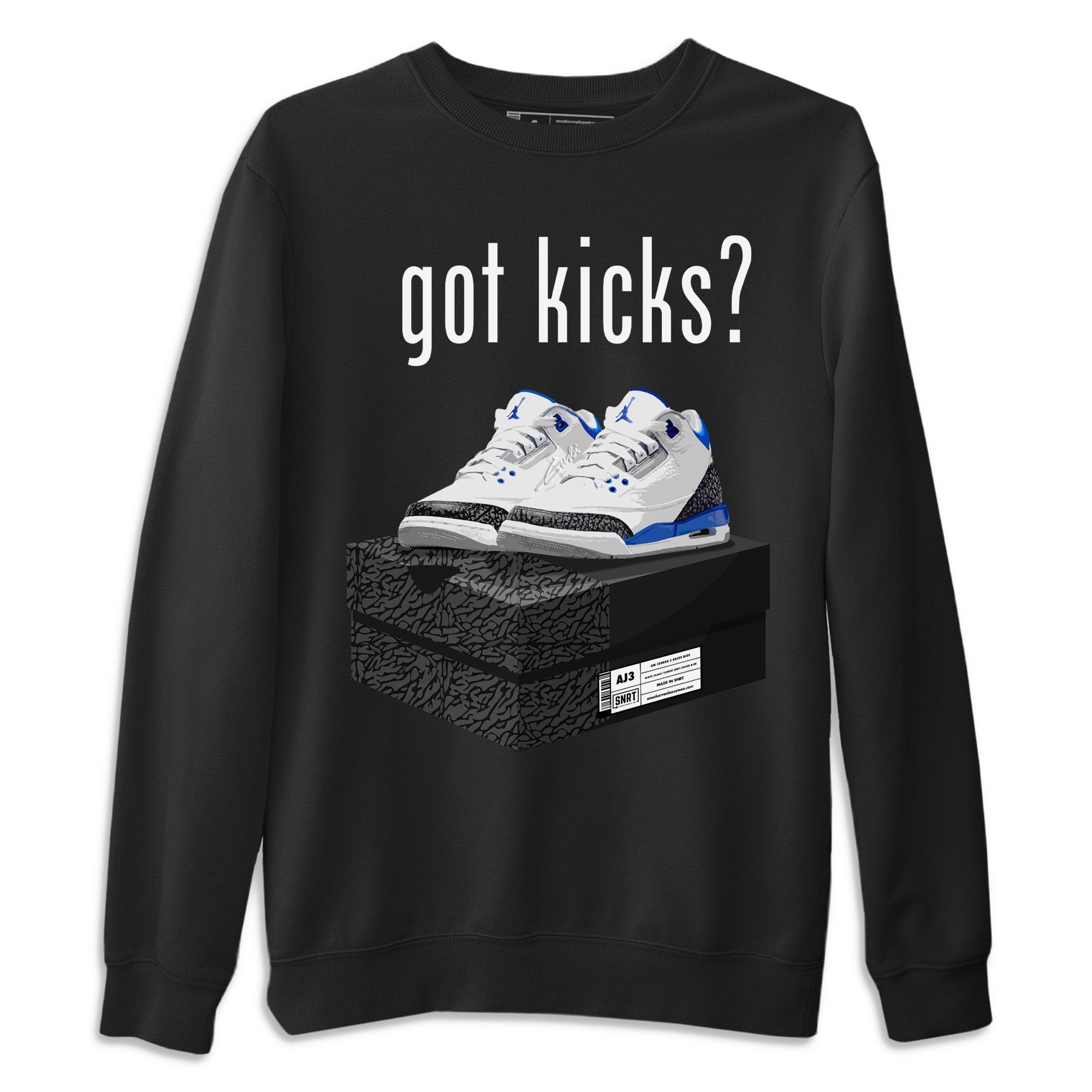 Jordan 3 Racer Blue Shirt To Match Jordans Got Kicks Sneaker Tees Jordan 3 Racer Blue Drip Gear Zone Sneaker Matching Clothing Unisex Shirts