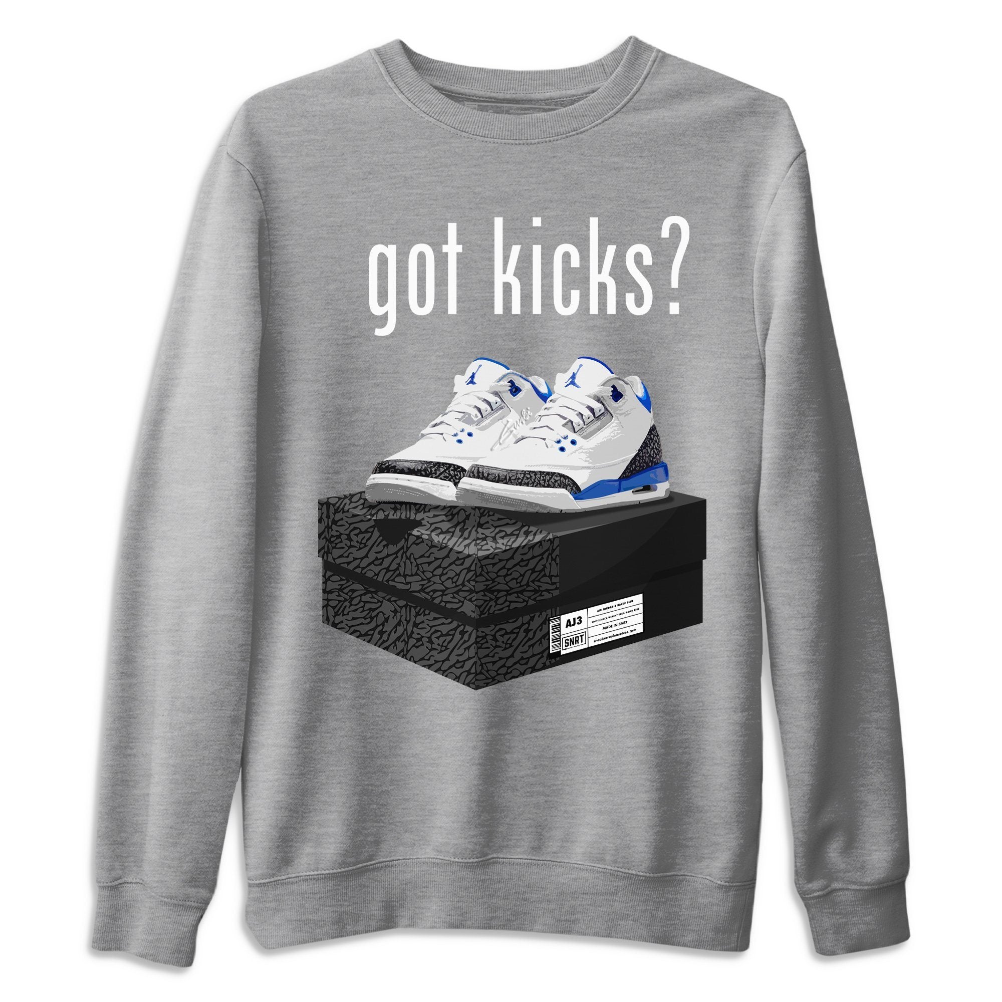Jordan 3 Racer Blue Shirt To Match Jordans Got Kicks Sneaker Tees Jordan 3 Racer Blue Drip Gear Zone Sneaker Matching Clothing Unisex Shirts