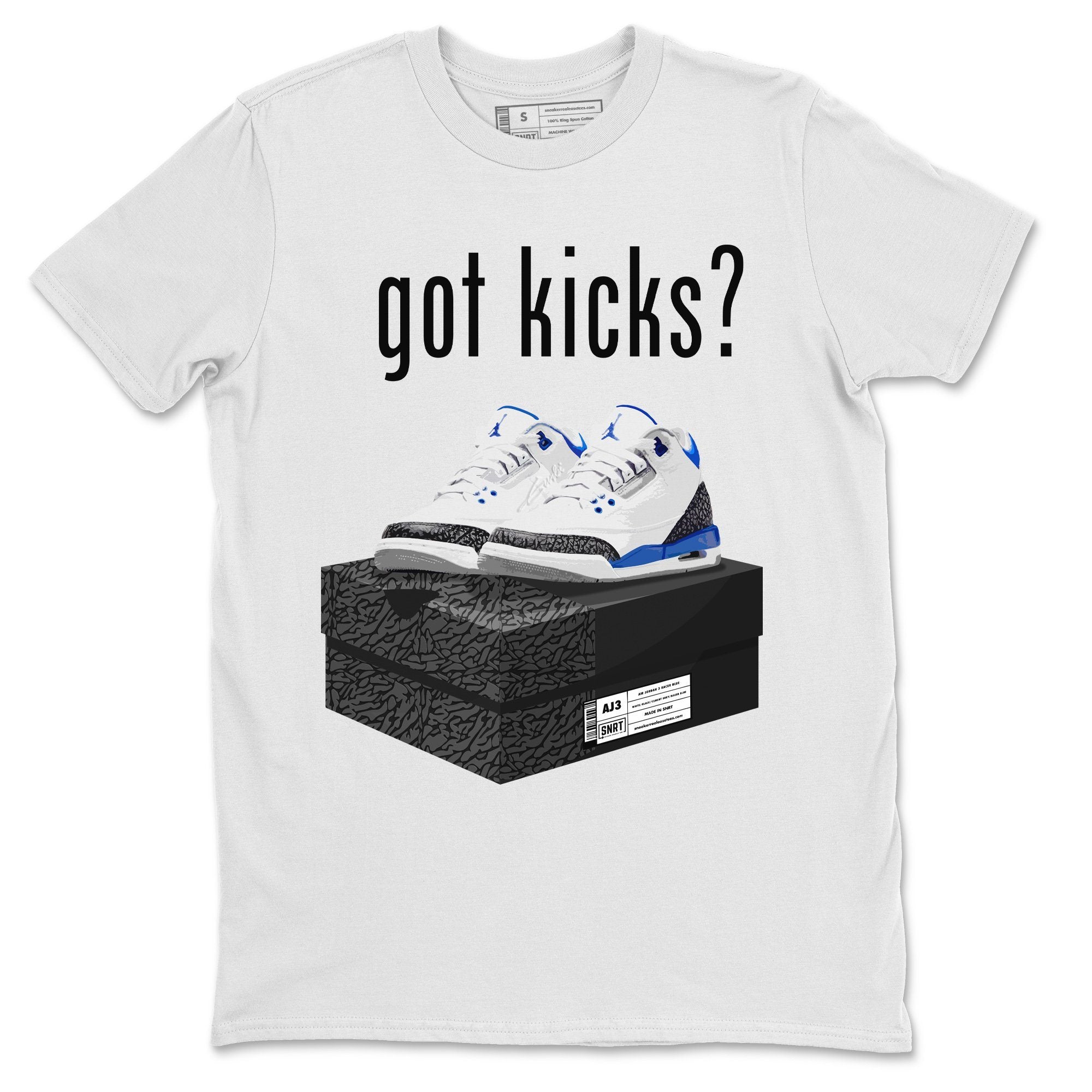Jordan 3 Racer Blue Shirt To Match Jordans Got Kicks Sneaker Tees Jordan 3 Racer Blue Drip Gear Zone Sneaker Matching Clothing Unisex Shirts