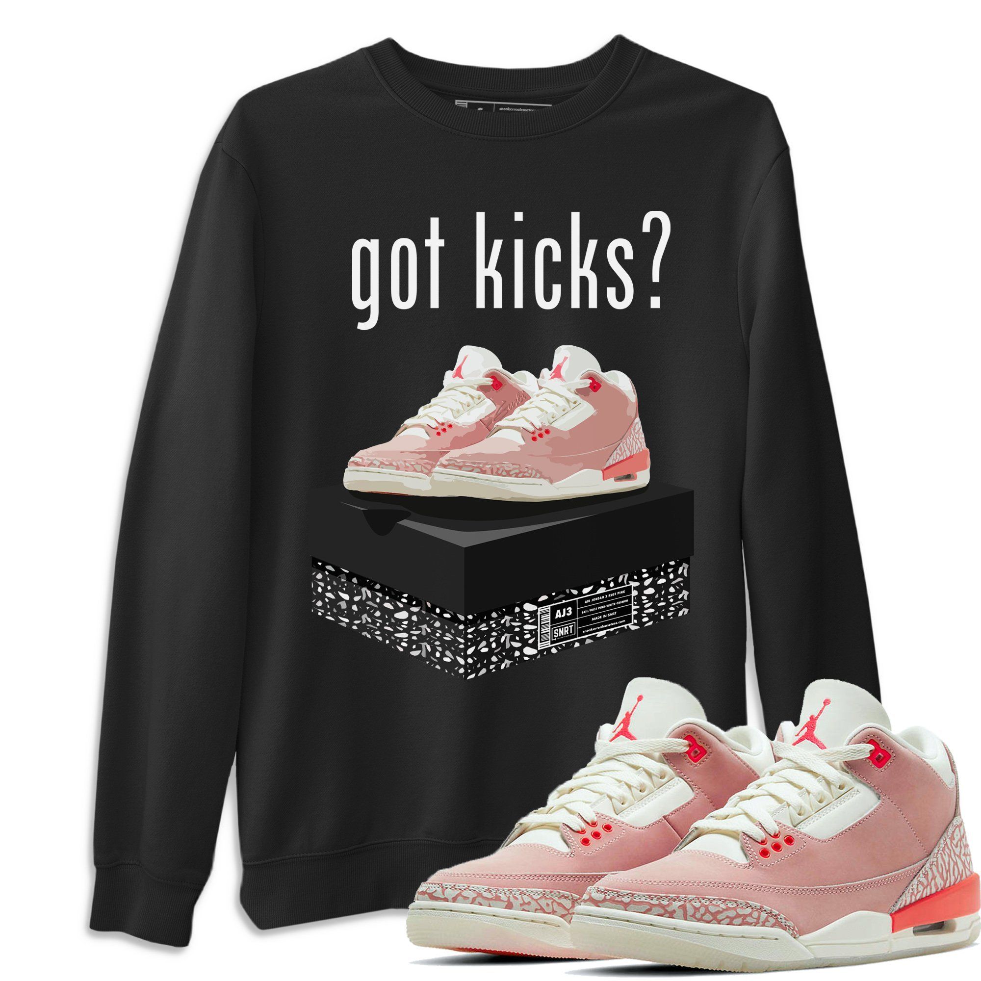 Jordan 3 Rust Pink Shirt To Match Jordans Got Kicks Sneaker Tees Jordan 3 Rust Pink Drip Gear Zone Sneaker Matching Clothing Unisex Shirts