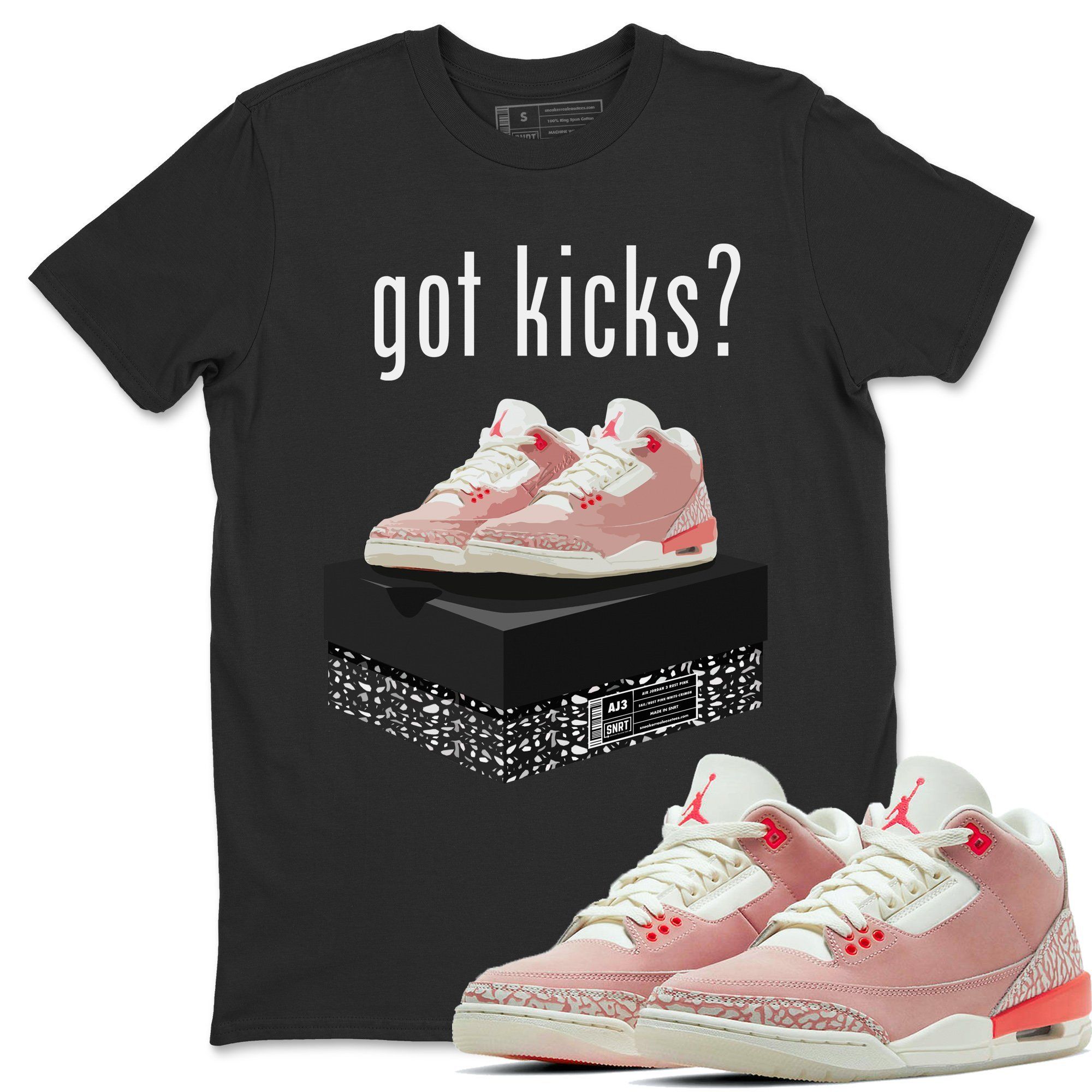 Jordan 3 Rust Pink Shirt To Match Jordans Got Kicks Sneaker Tees Jordan 3 Rust Pink Drip Gear Zone Sneaker Matching Clothing Unisex Shirts