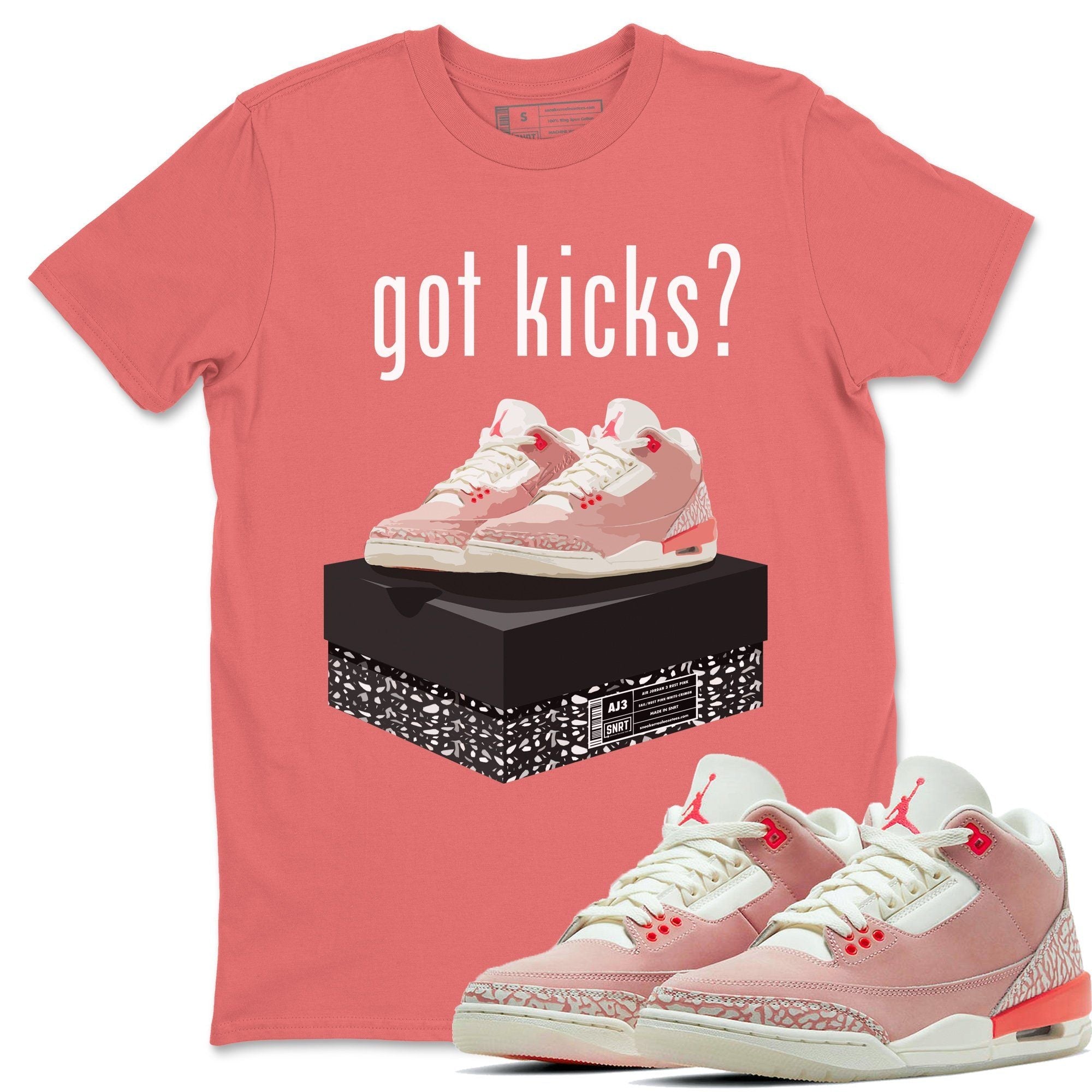 Jordan 3 Rust Pink Shirt To Match Jordans Got Kicks Sneaker Tees Jordan 3 Rust Pink Drip Gear Zone Sneaker Matching Clothing Unisex Shirts