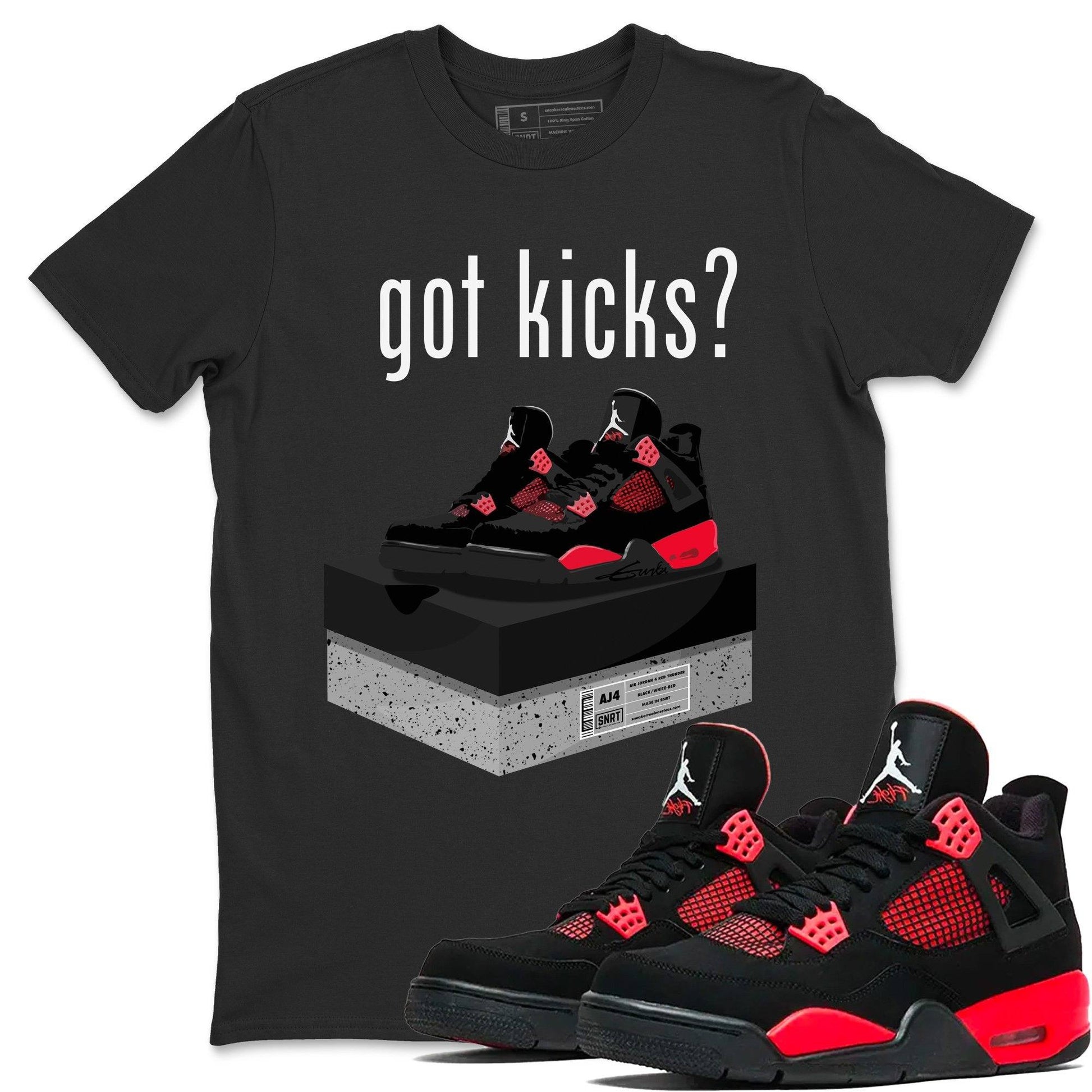 Jordan 4 Red Thunder Shirt To Match Jordans Got Kicks Sneaker Tees Jordan 4 Red Thunder Drip Gear Zone Sneaker Matching Clothing Unisex Shirts