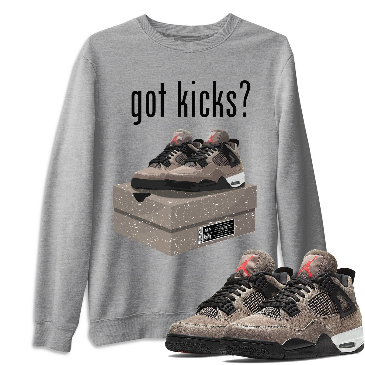 Jordan 4 Taupe Haze Shirt To Match Jordans Got Kicks Sneaker Tees Jordan 4 Taupe Haze Drip Gear Zone Sneaker Matching Clothing Unisex Shirts