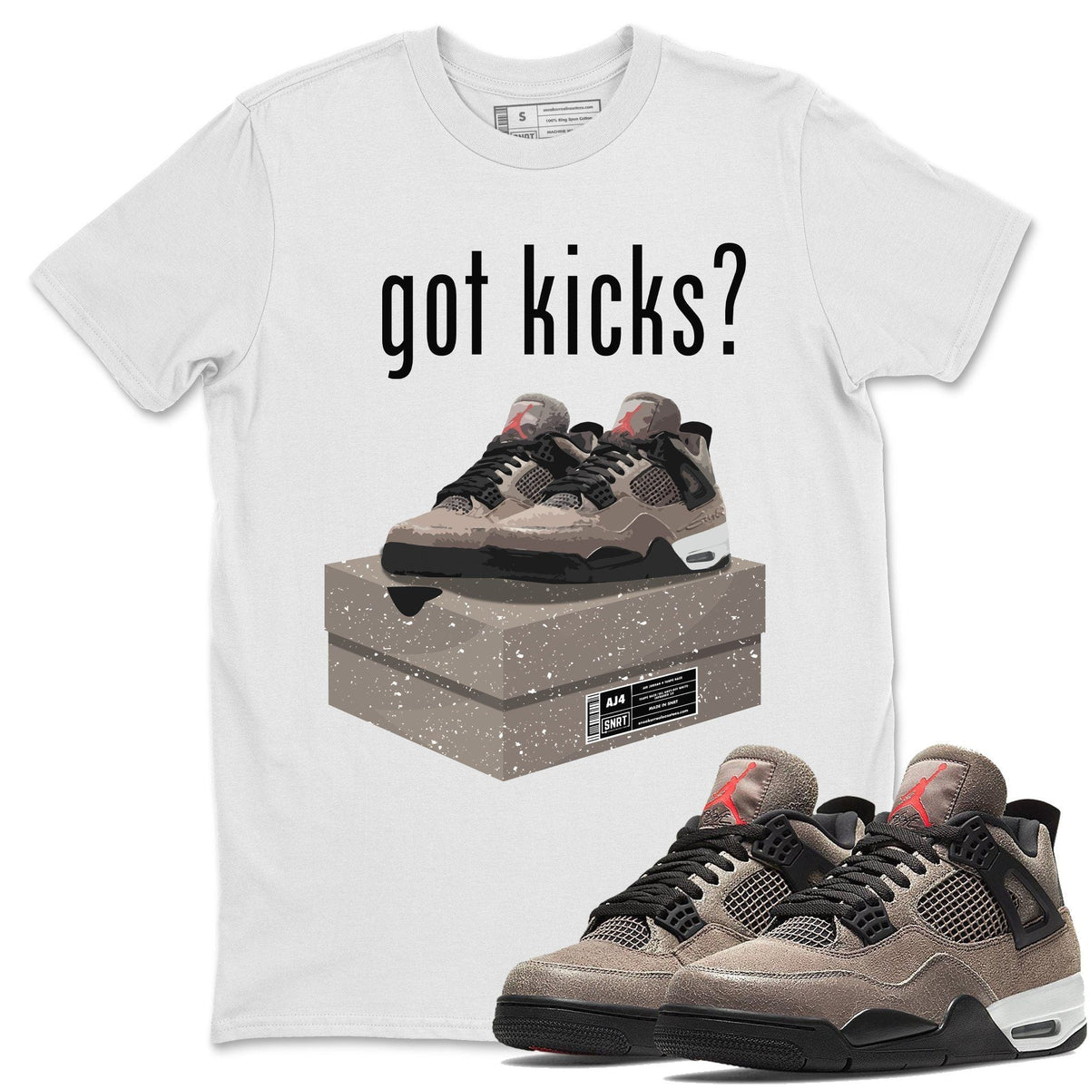 Jordan 4 Taupe Haze Shirt To Match Jordans Got Kicks Sneaker Tees Jordan 4 Taupe Haze Drip Gear Zone Sneaker Matching Clothing Unisex Shirts