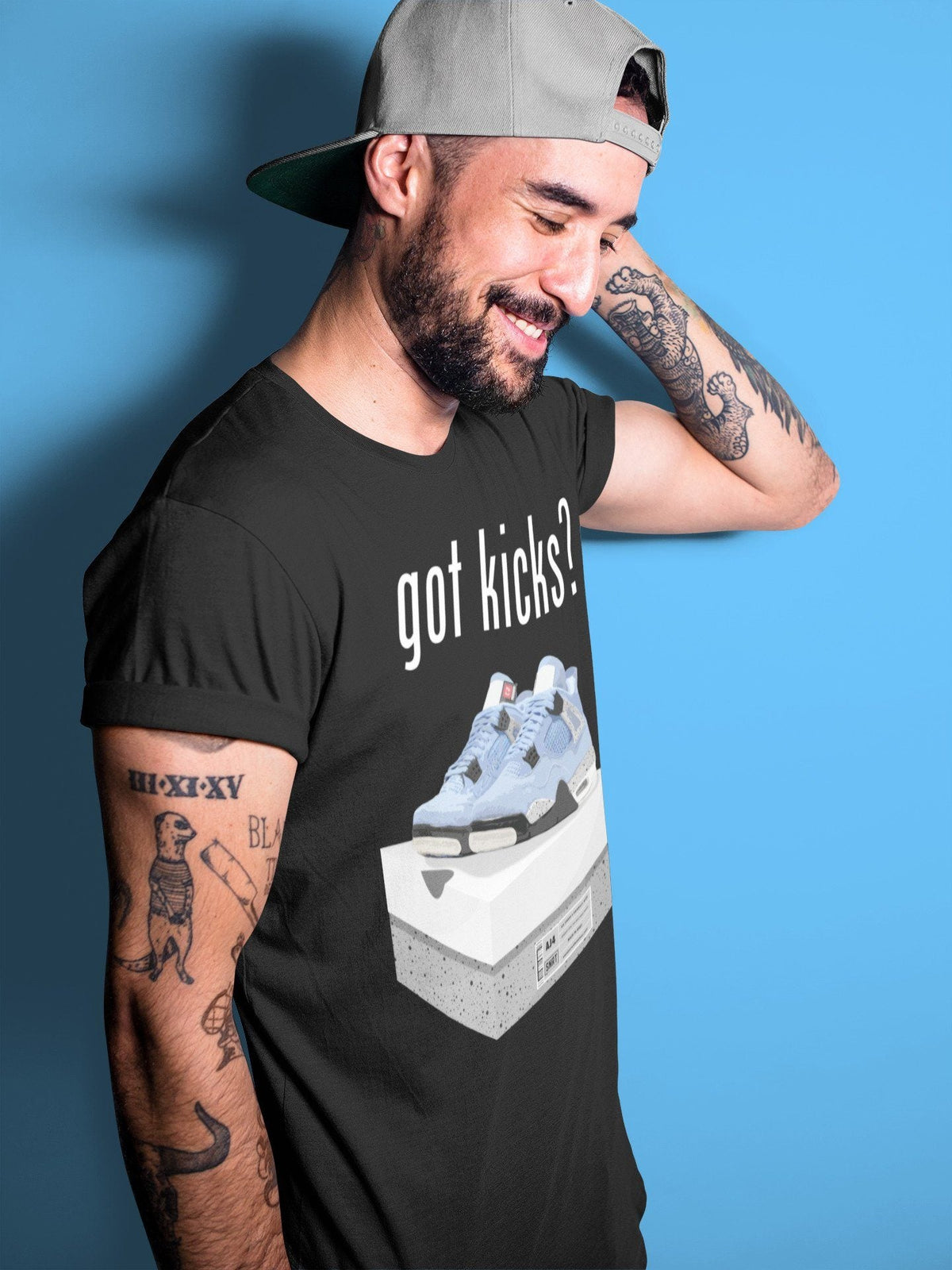 Jordan 4 University Blue Shirt To Match Jordans Got Kicks Sneaker Tees Jordan 4 University Blue Drip Gear Zone Sneaker Matching Clothing Unisex Shirts