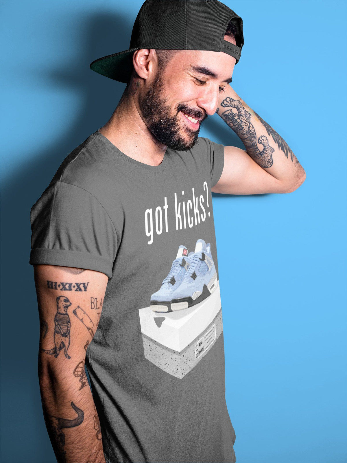 Jordan 4 University Blue Shirt To Match Jordans Got Kicks Sneaker Tees Jordan 4 University Blue Drip Gear Zone Sneaker Matching Clothing Unisex Shirts