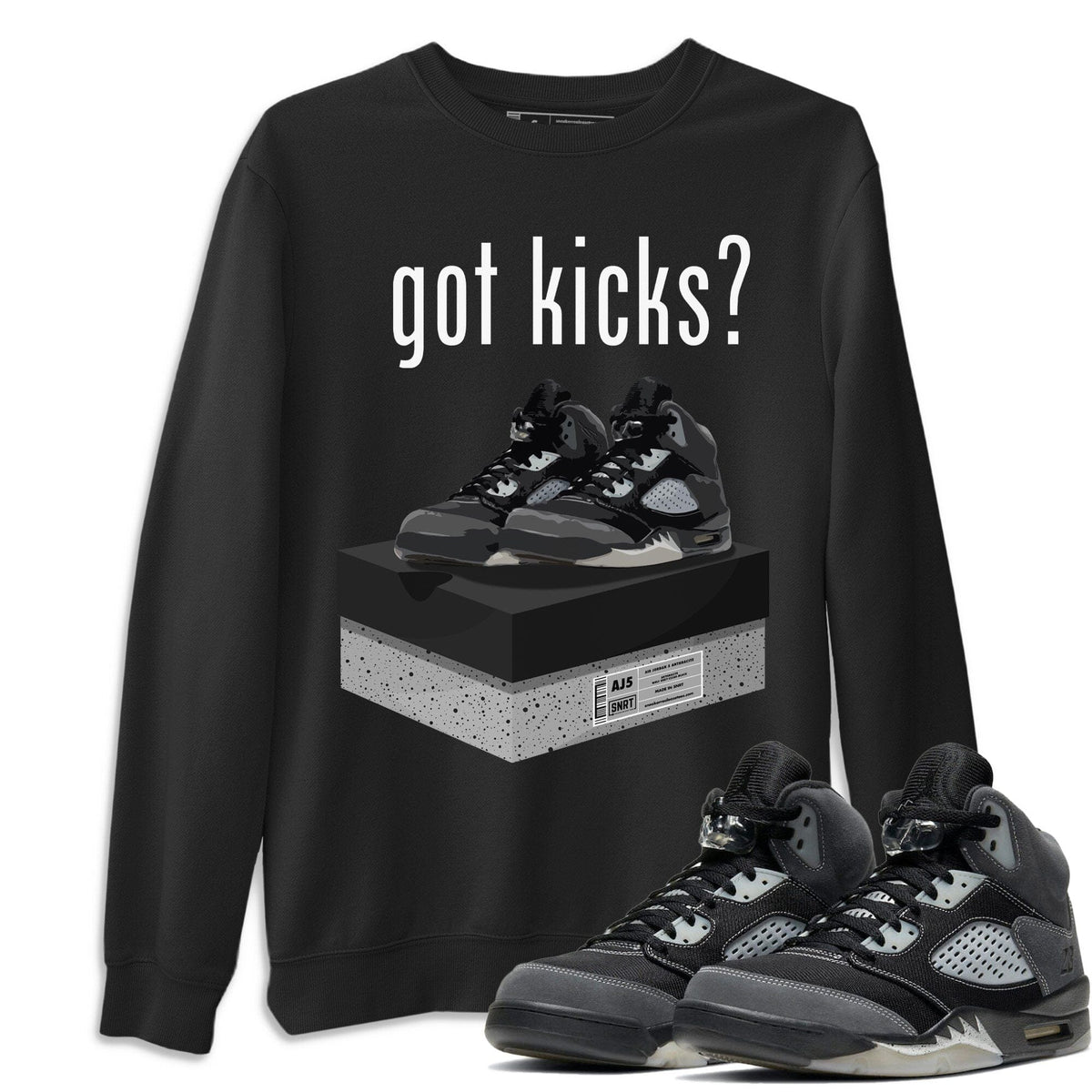 Jordan 5 Anthracite Shirt To Match Jordans Got Kicks Sneaker Tees Jordan 5 Anthracite Drip Gear Zone Sneaker Matching Clothing Unisex Shirts