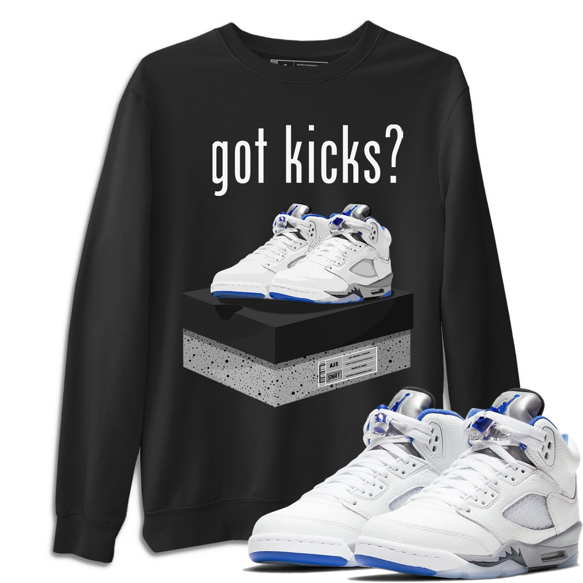 Jordan 5 Stealth Shirt To Match Jordans Got Kicks Sneaker Tees Jordan 5 Stealth Drip Gear Zone Sneaker Matching Clothing Unisex Shirts