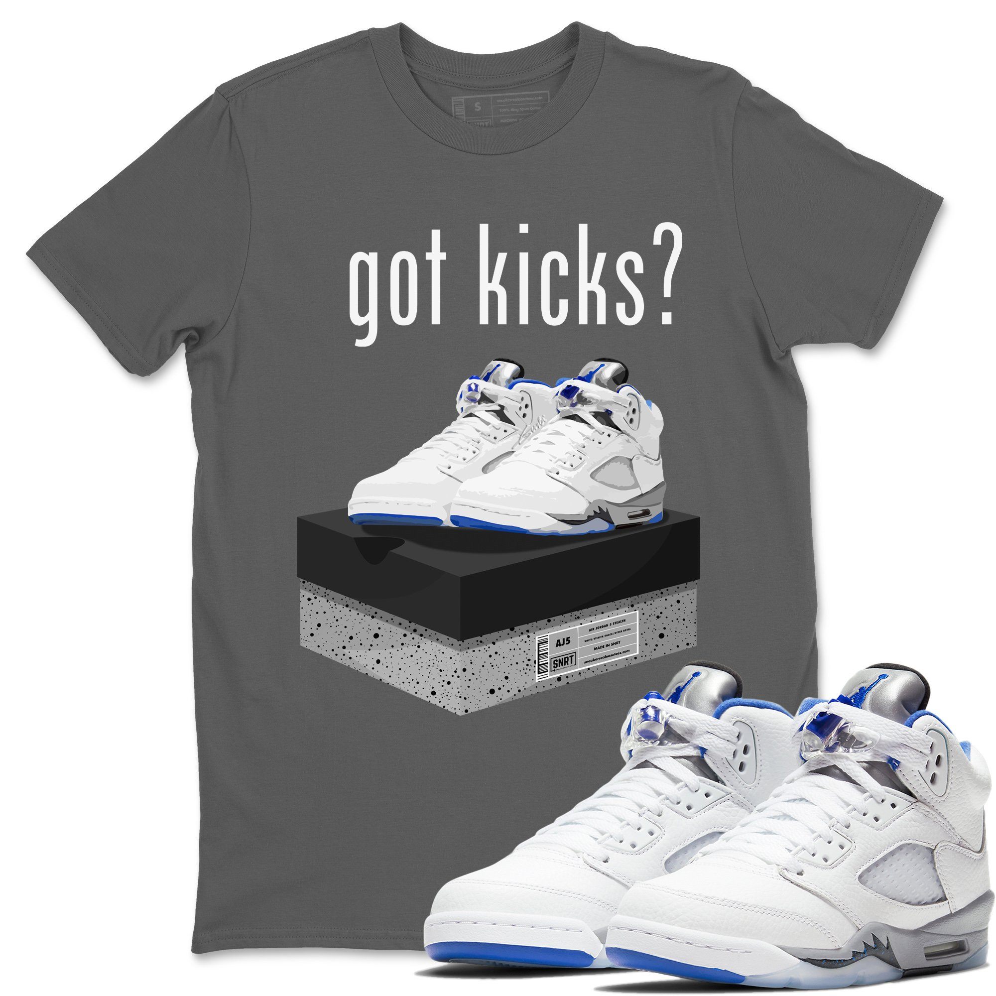 Jordan 5 Stealth Shirt To Match Jordans Got Kicks Sneaker Tees Jordan 5 Stealth Drip Gear Zone Sneaker Matching Clothing Unisex Shirts