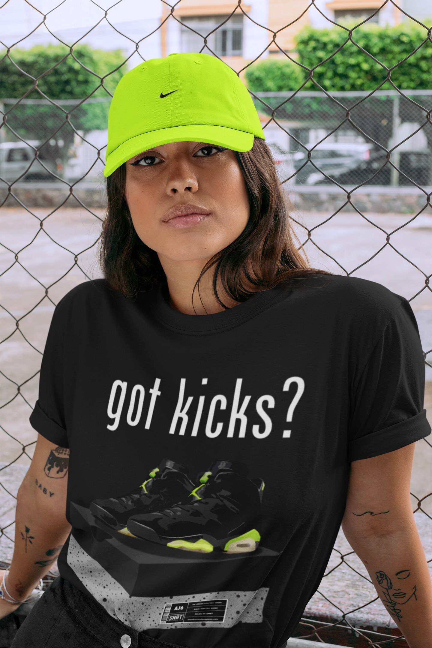Jordan 6 Electric Green Shirt To Match Jordans Got Kicks Sneaker Tees Jordan 6 Electric Green Drip Gear Zone Sneaker Matching Clothing Unisex Shirts
