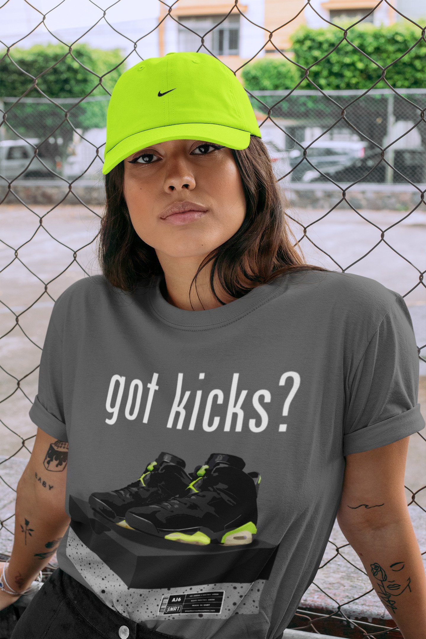 Jordan 6 Electric Green Shirt To Match Jordans Got Kicks Sneaker Tees Jordan 6 Electric Green Drip Gear Zone Sneaker Matching Clothing Unisex Shirts